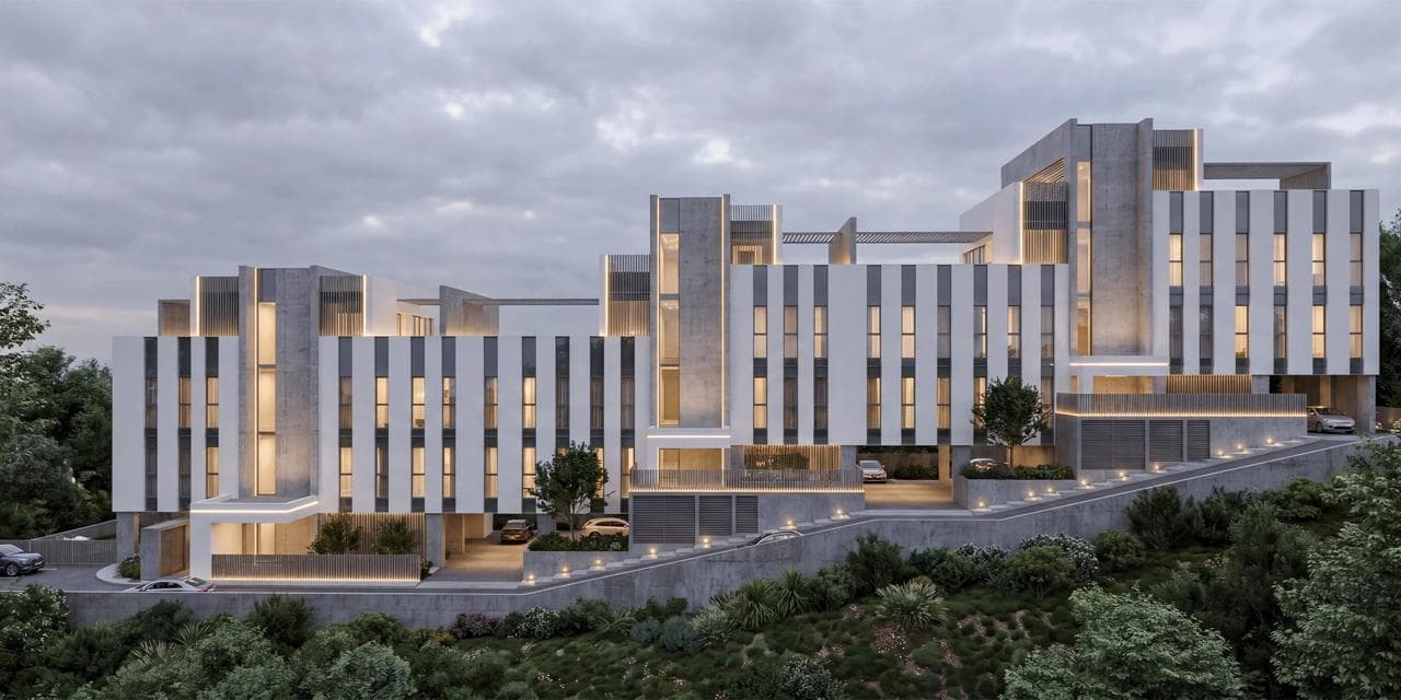 2-bedrooms apartments in Limassol, Cyprus.