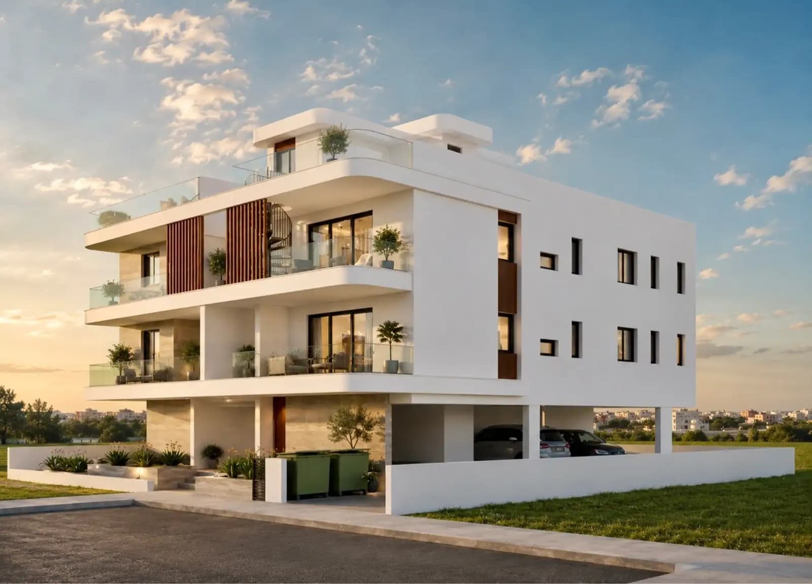 2-bedrooms apartments in Larnaca, Cyprus.