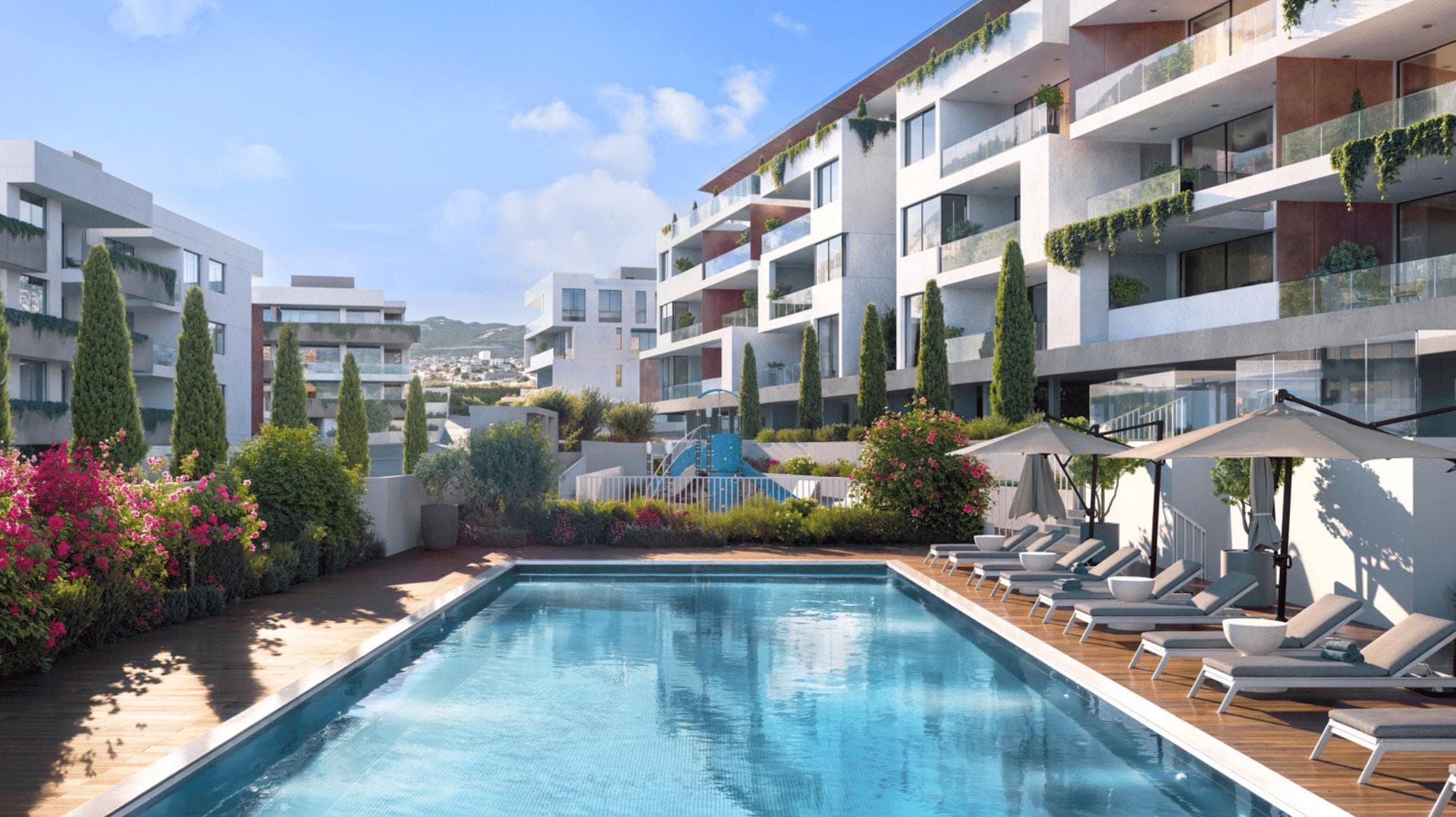 3-bedrooms apartments in Limassol, Cyprus.