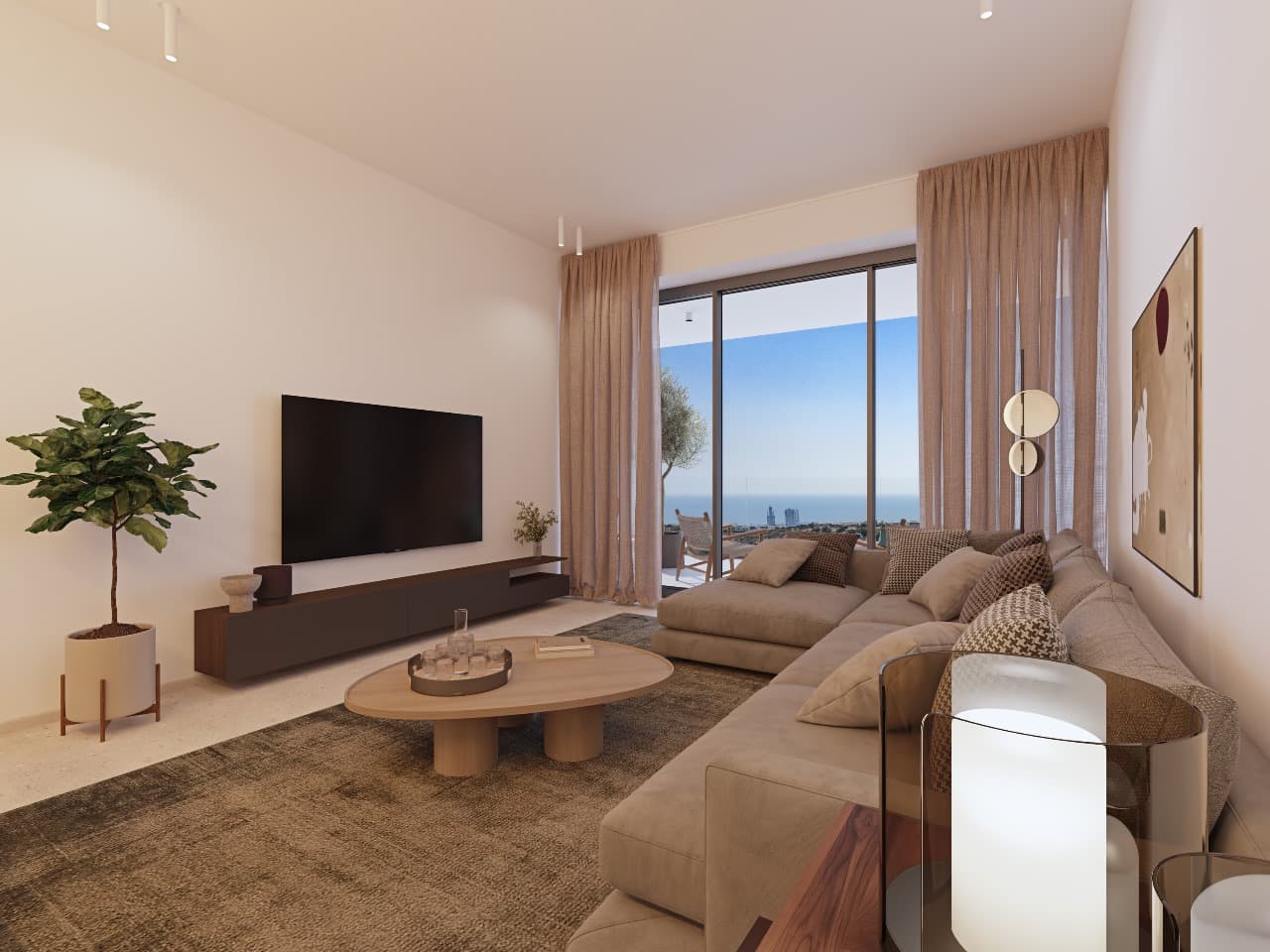 2-bedrooms apartments in Limassol, Cyprus.