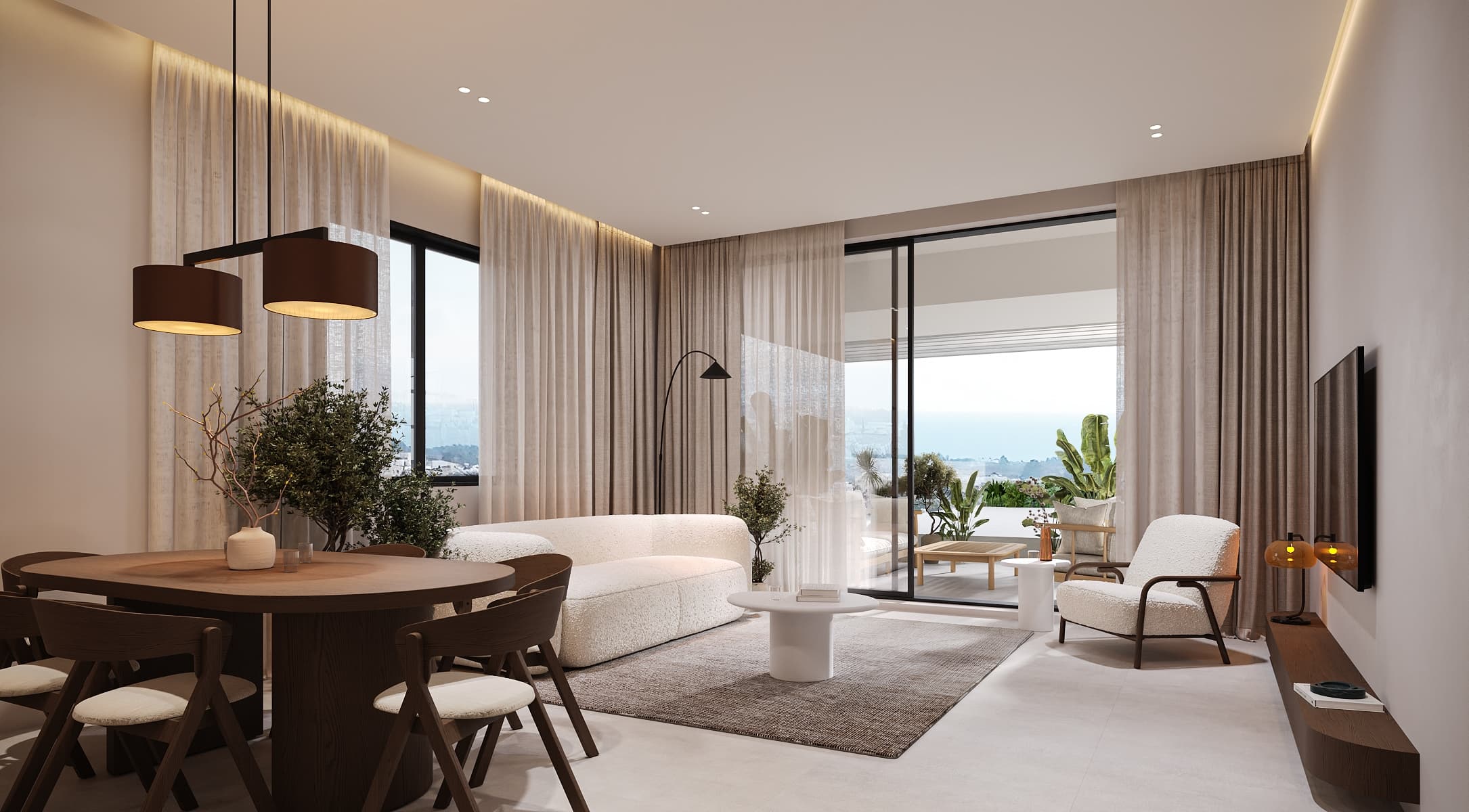 2-bedrooms apartments in Paphos, Cyprus.