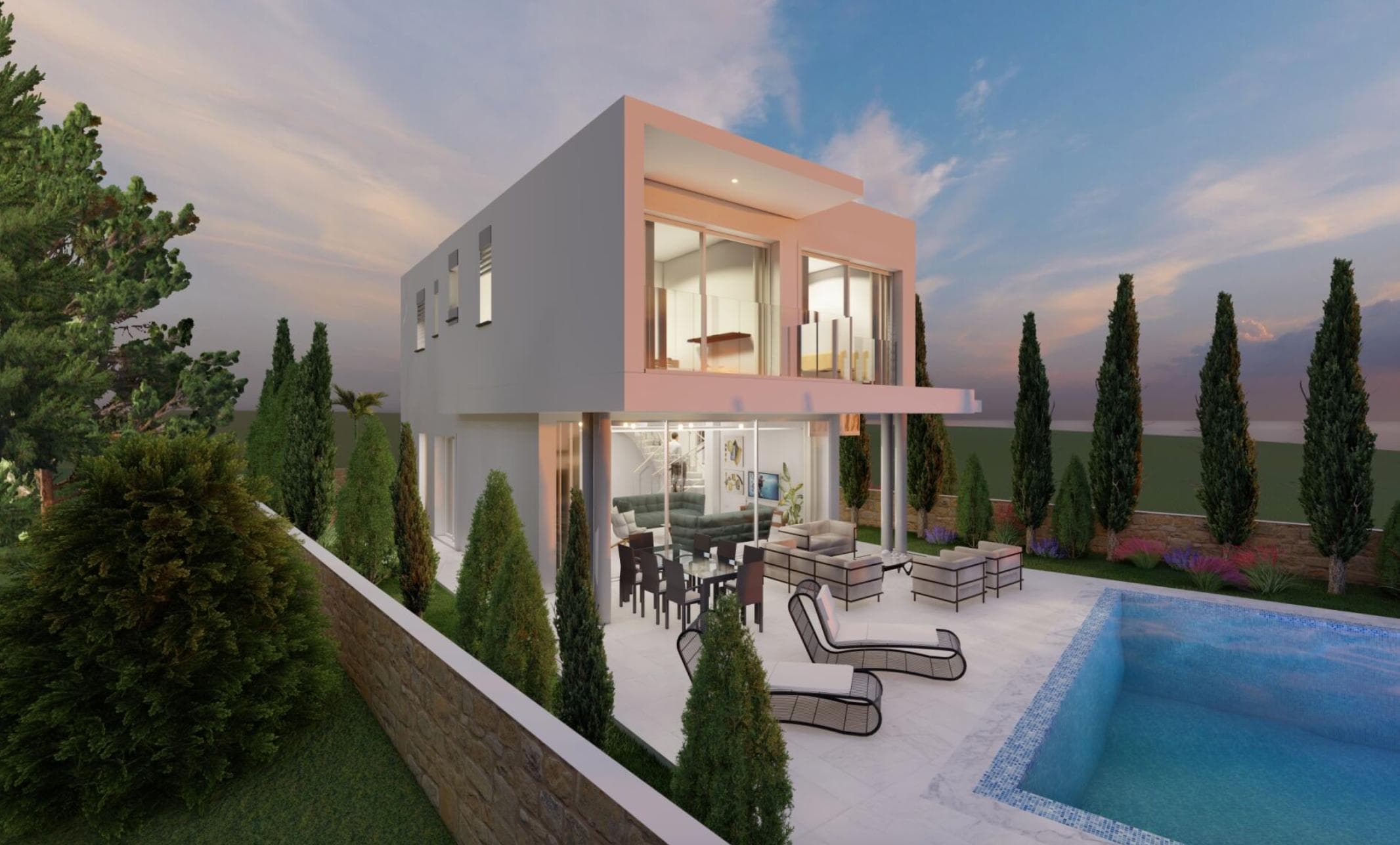 4-bedrooms house in Paphos, Cyprus.
