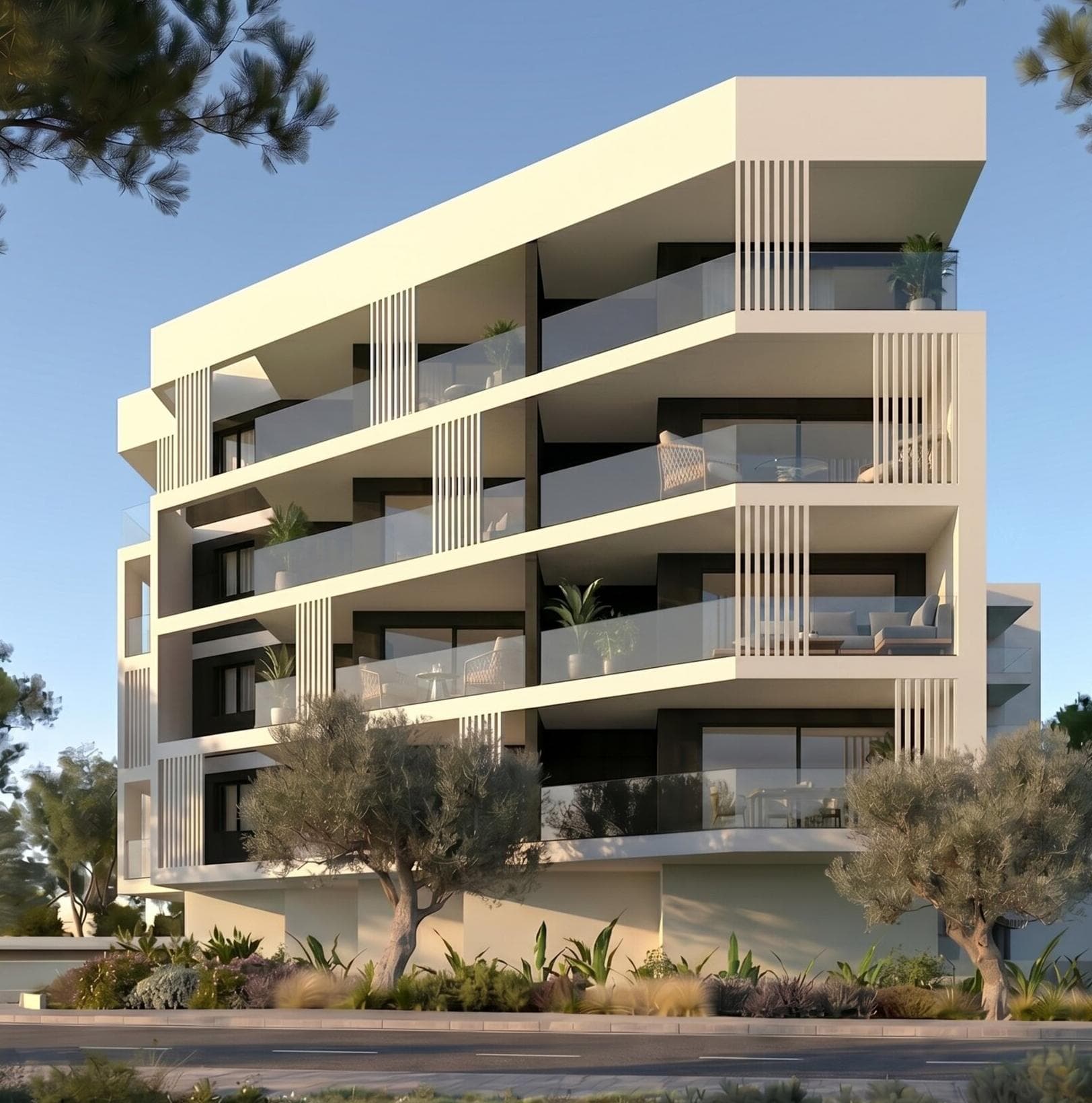 2-bedrooms apartments in Nicosia, Cyprus.