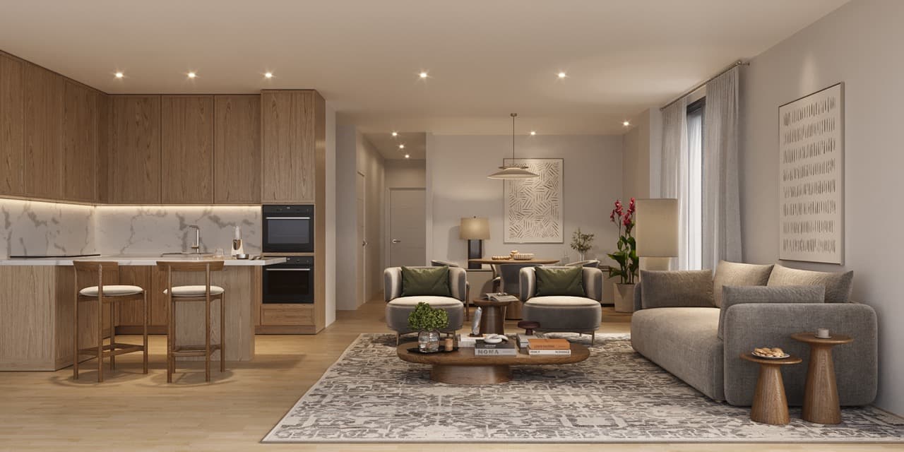 2-bedrooms apartments in Nicosia, Cyprus.