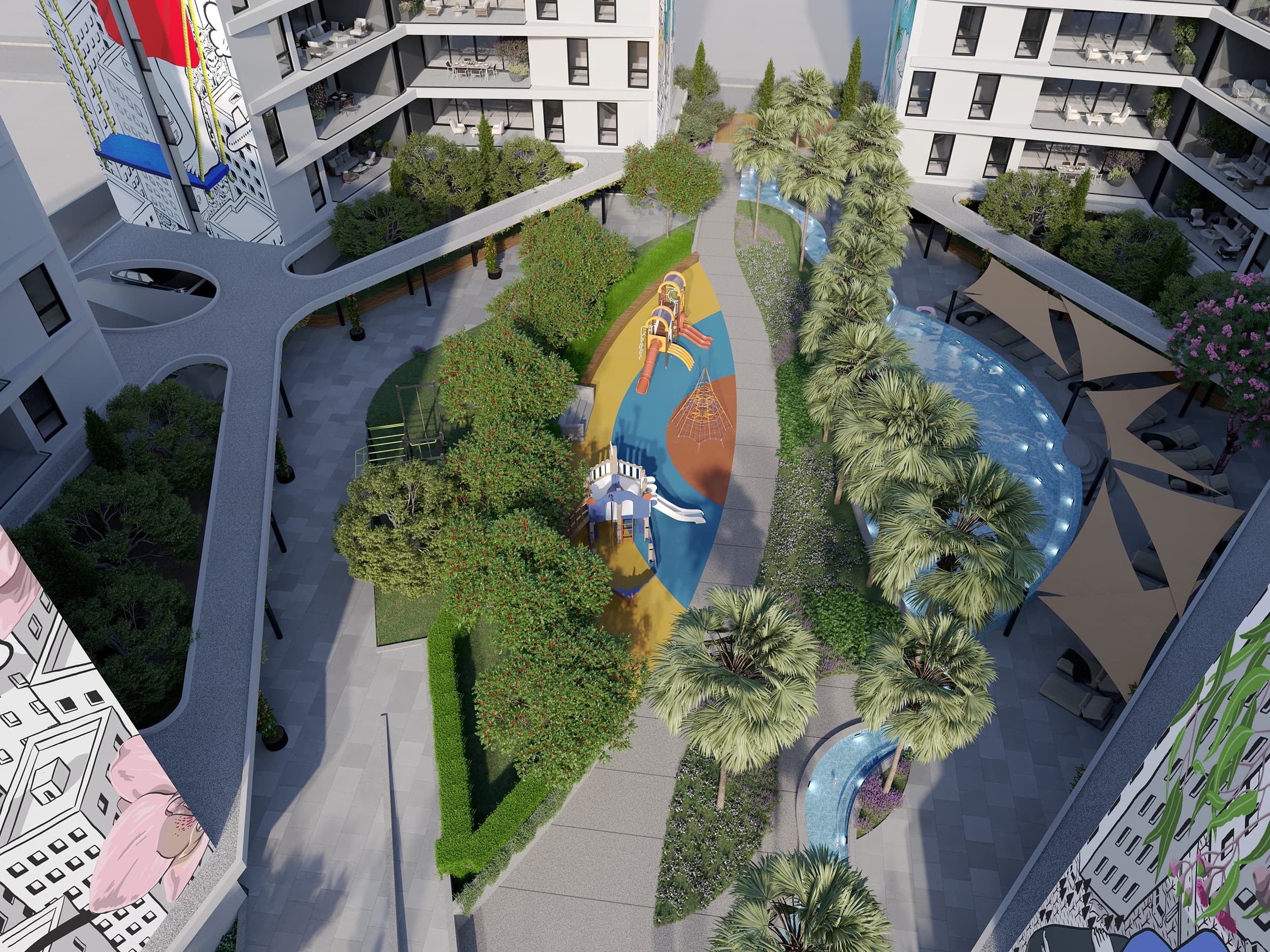1-bedrooms apartments in Limassol, Cyprus.