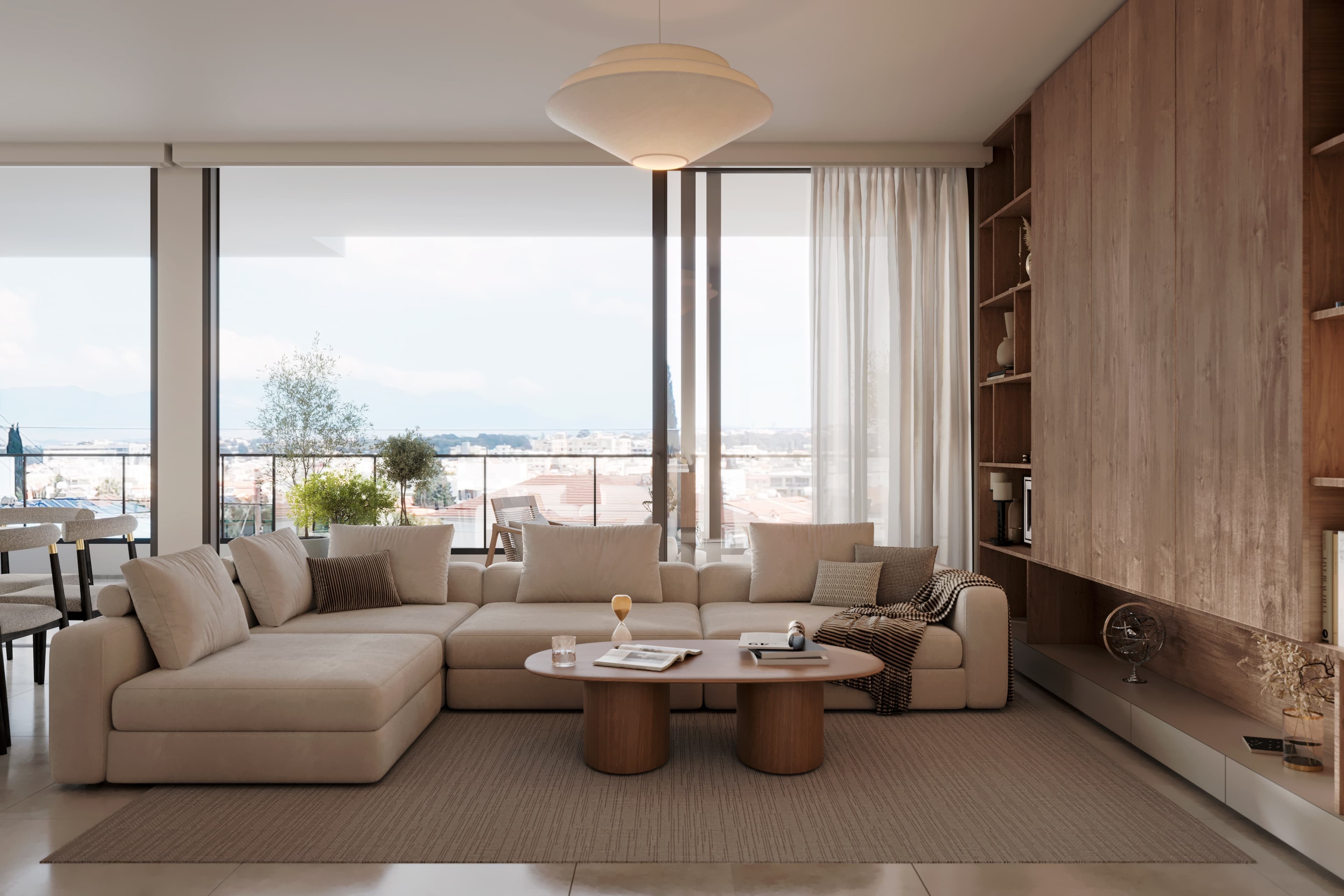 2-bedrooms apartments in Nicosia, Cyprus.