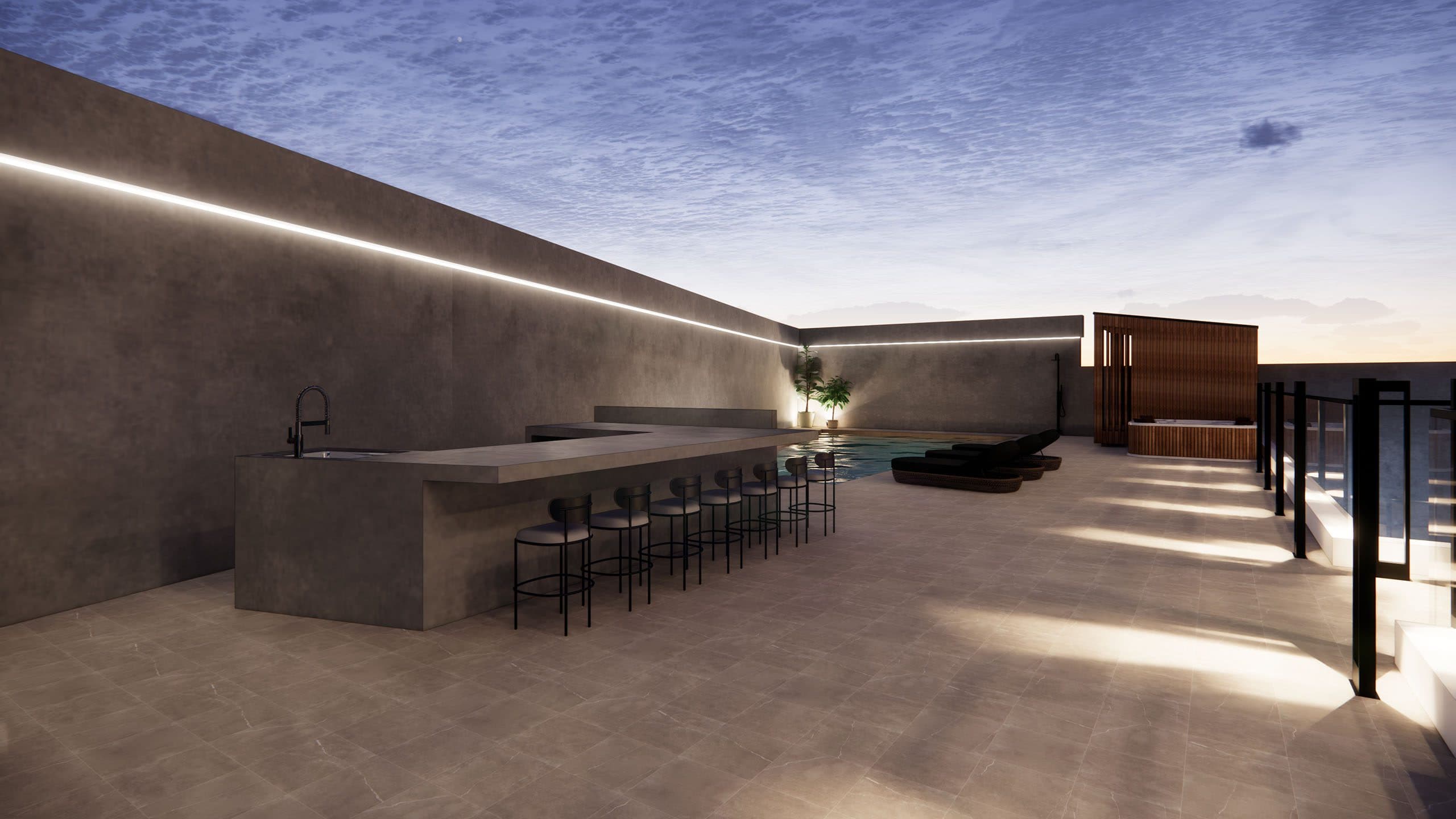 3-bedrooms apartments in Limassol, Cyprus.