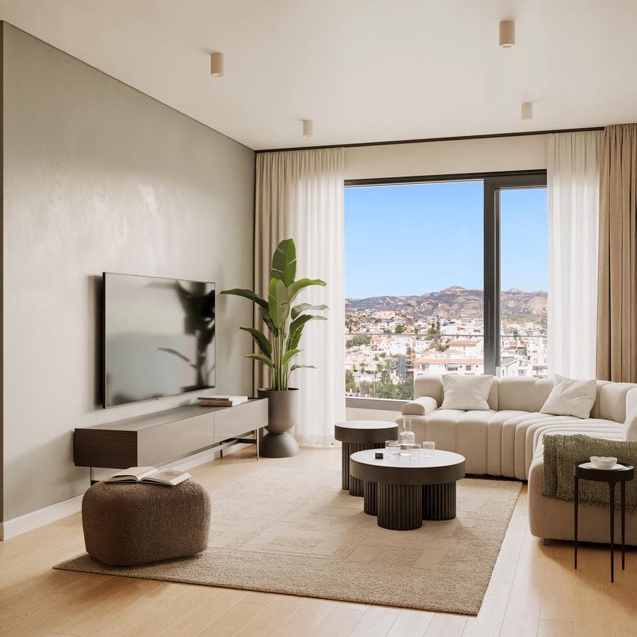 1-bedrooms apartments in Limassol, Cyprus.