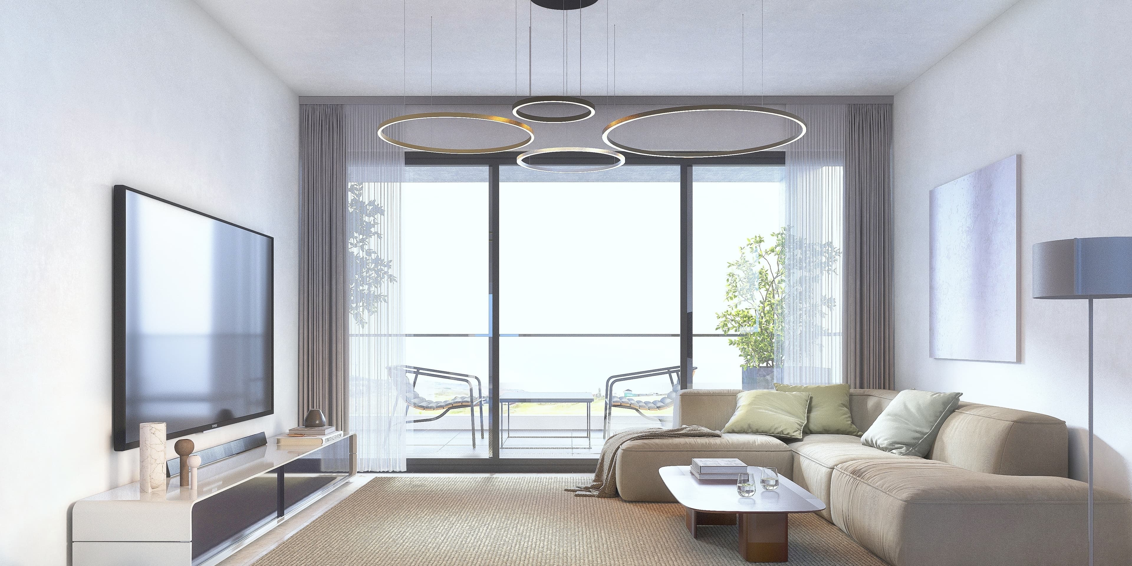 2-bedrooms apartments in Limassol, Cyprus.