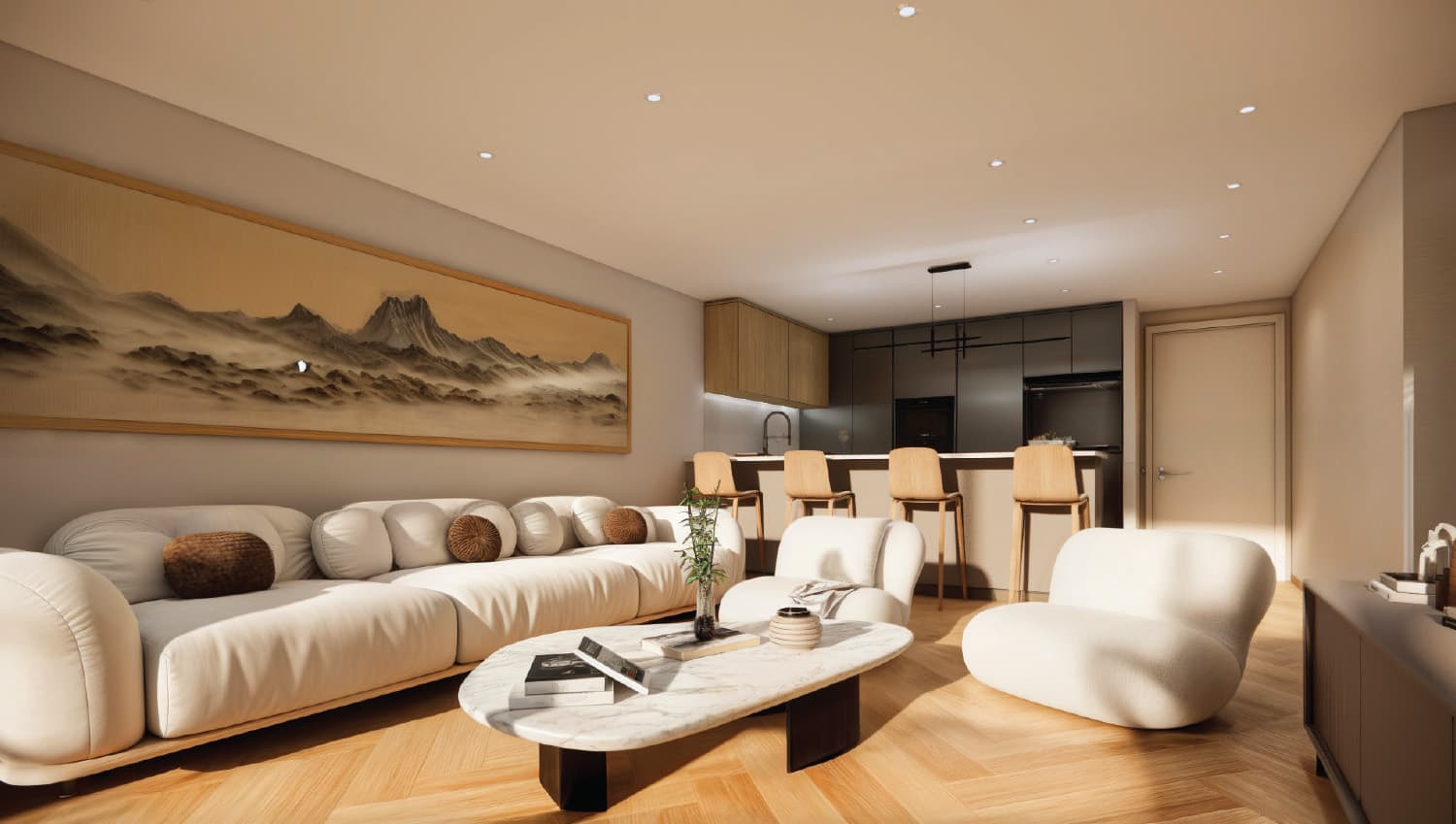 2-bedrooms apartments in Nicosia, Cyprus.