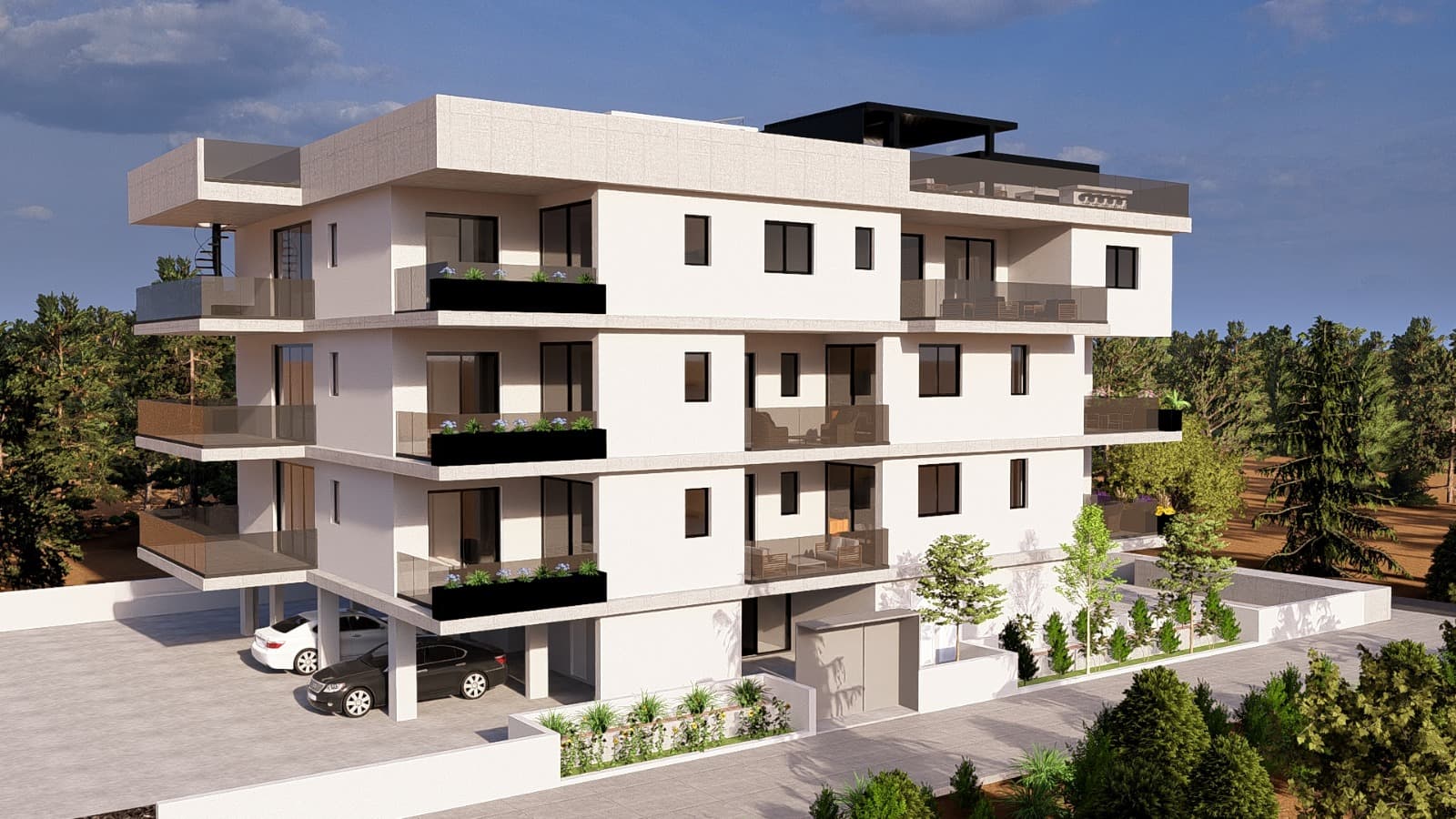 2-bedrooms apartments in Limassol, Cyprus.