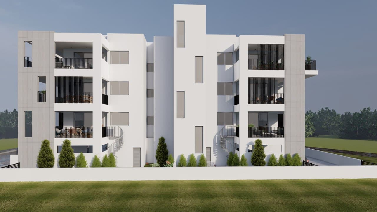 2-bedrooms apartments in Nicosia, Cyprus.