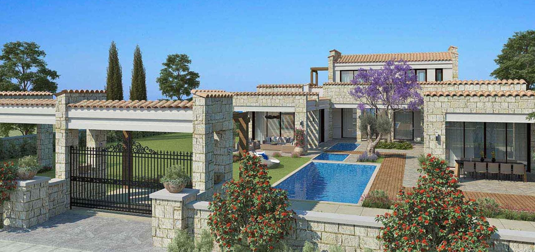 3-bedrooms house in Paphos, Cyprus.