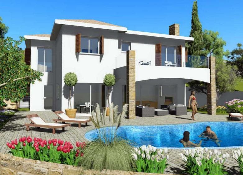 4-bedrooms house in Paphos, Cyprus.
