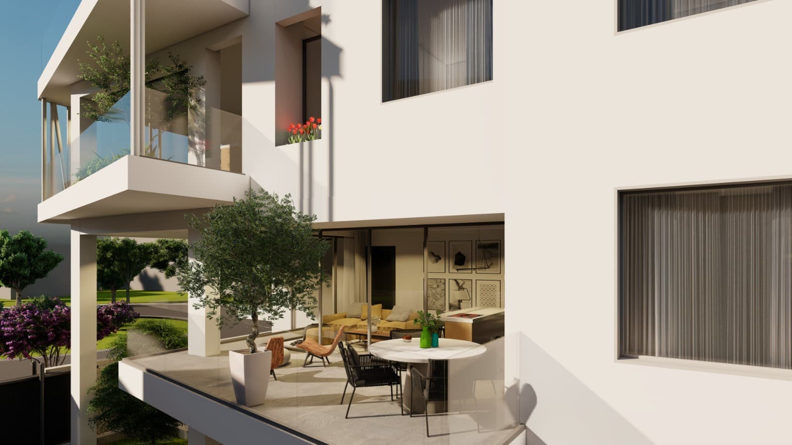 2-bedrooms apartments in Paphos, Cyprus.
