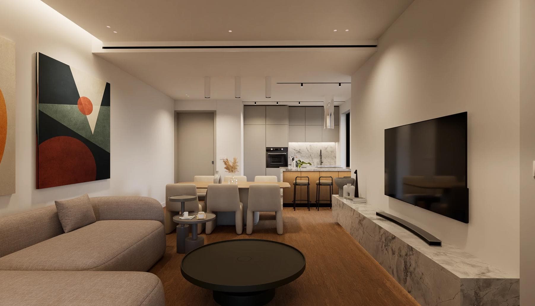 2-bedrooms apartments in Limassol, Cyprus.