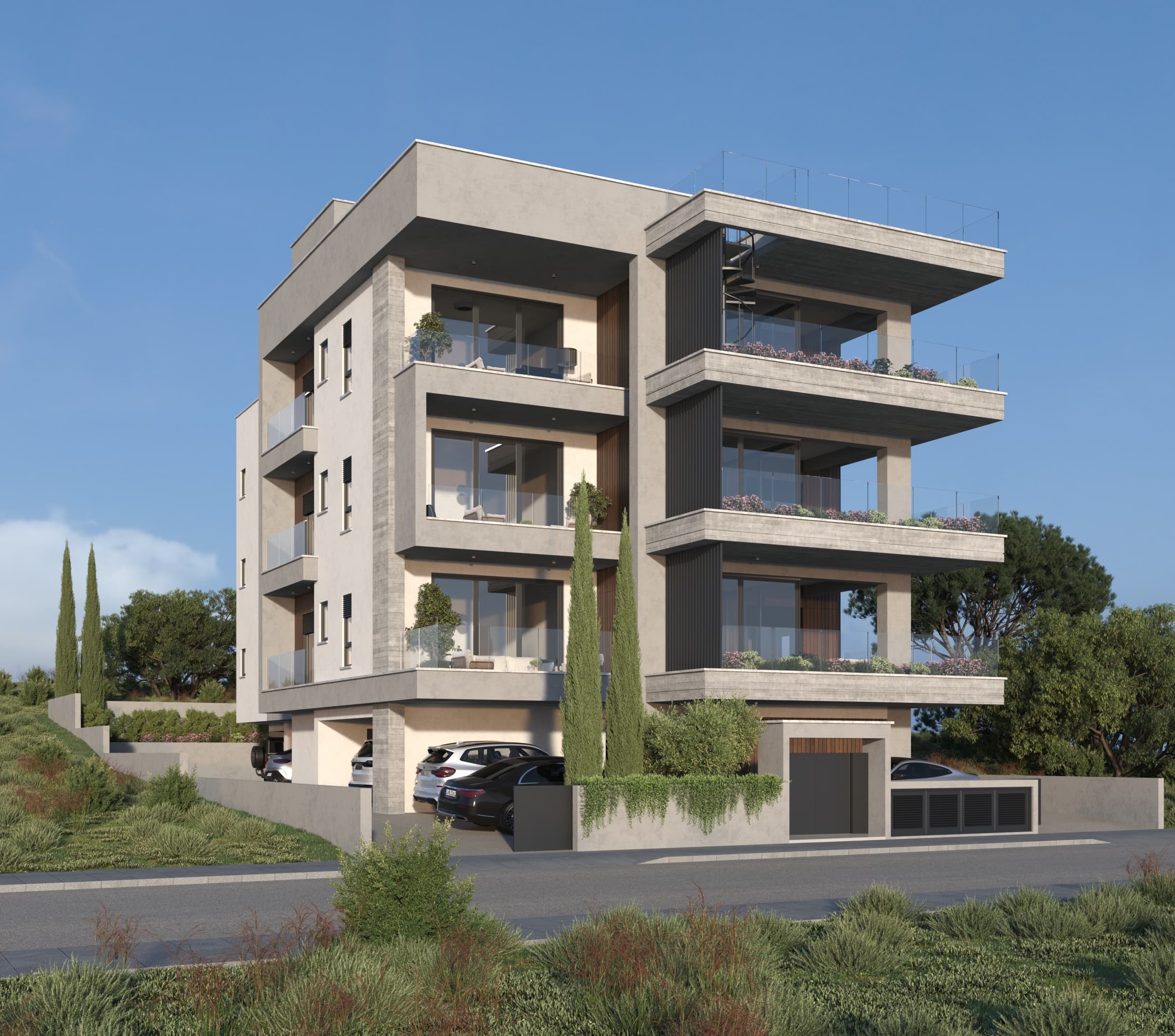 1-bedrooms apartments in Limassol, Cyprus.