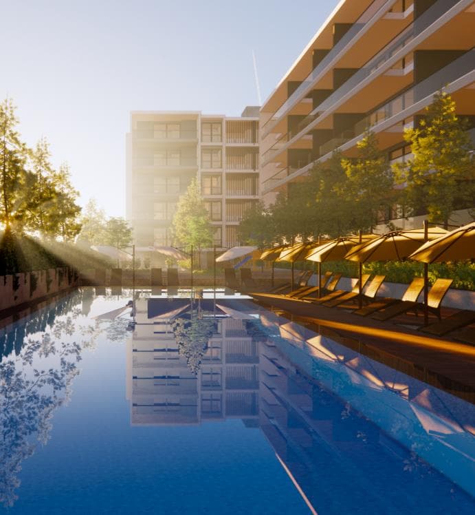 3-bedrooms apartments in Limassol, Cyprus.