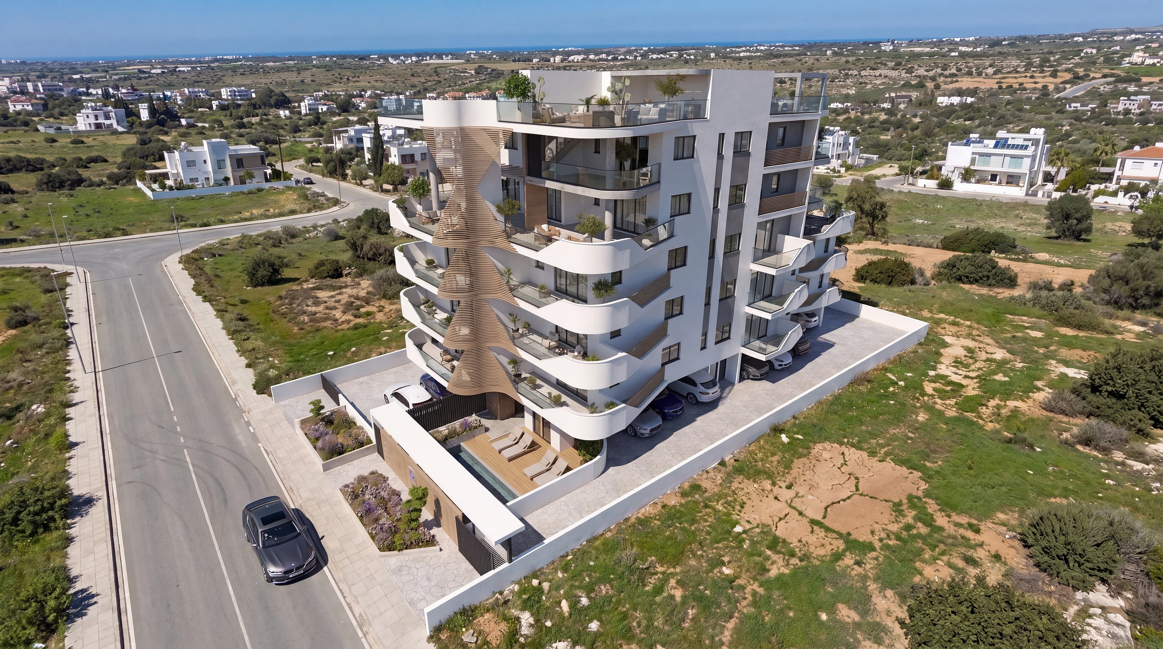 2-bedrooms apartments in Larnaca, Cyprus.