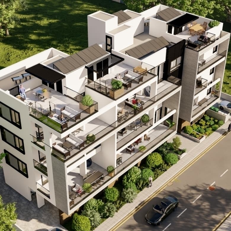 2-bedrooms apartments in Larnaca, Cyprus.