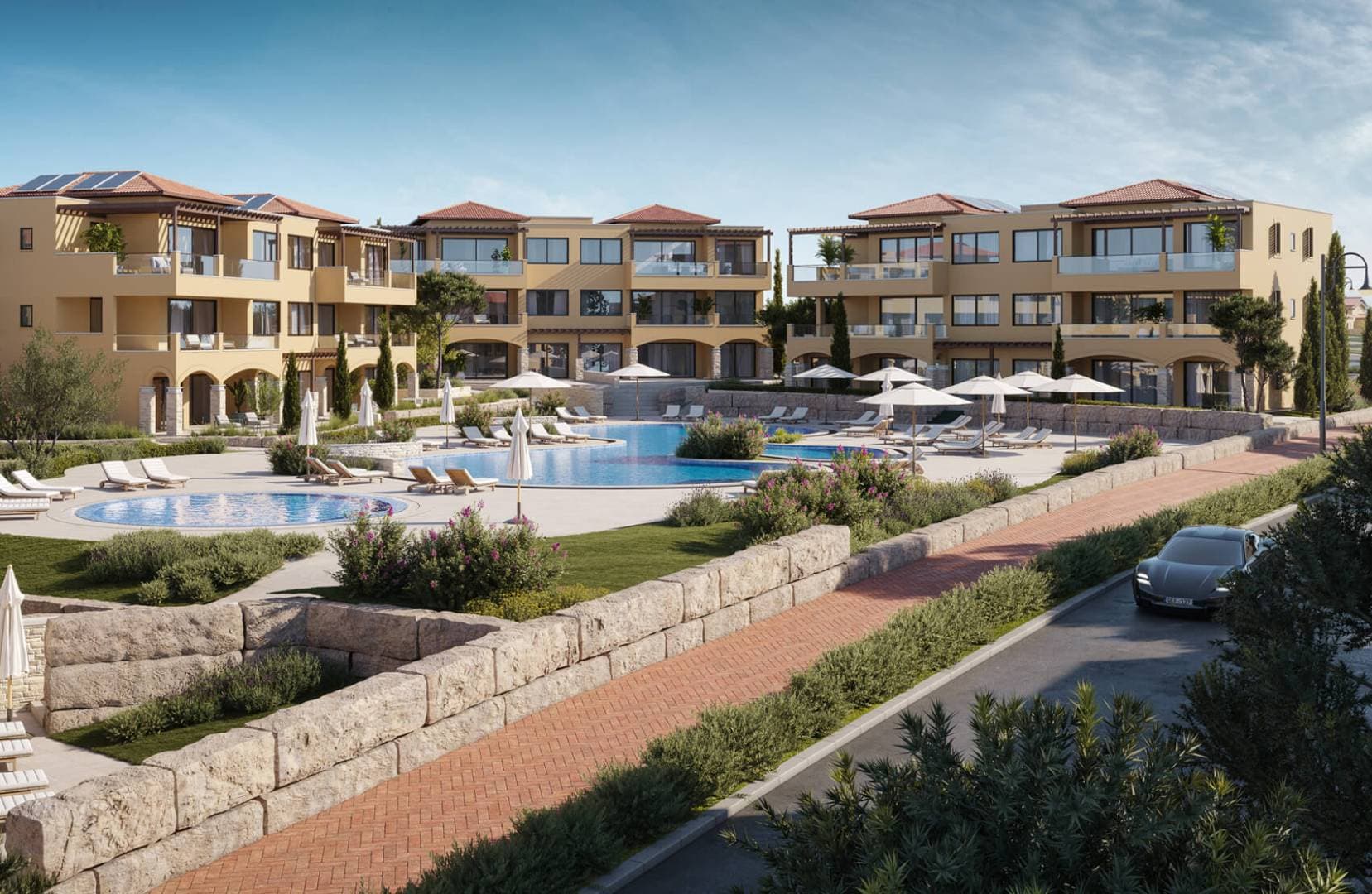 2-bedrooms apartments in Paphos, Cyprus.