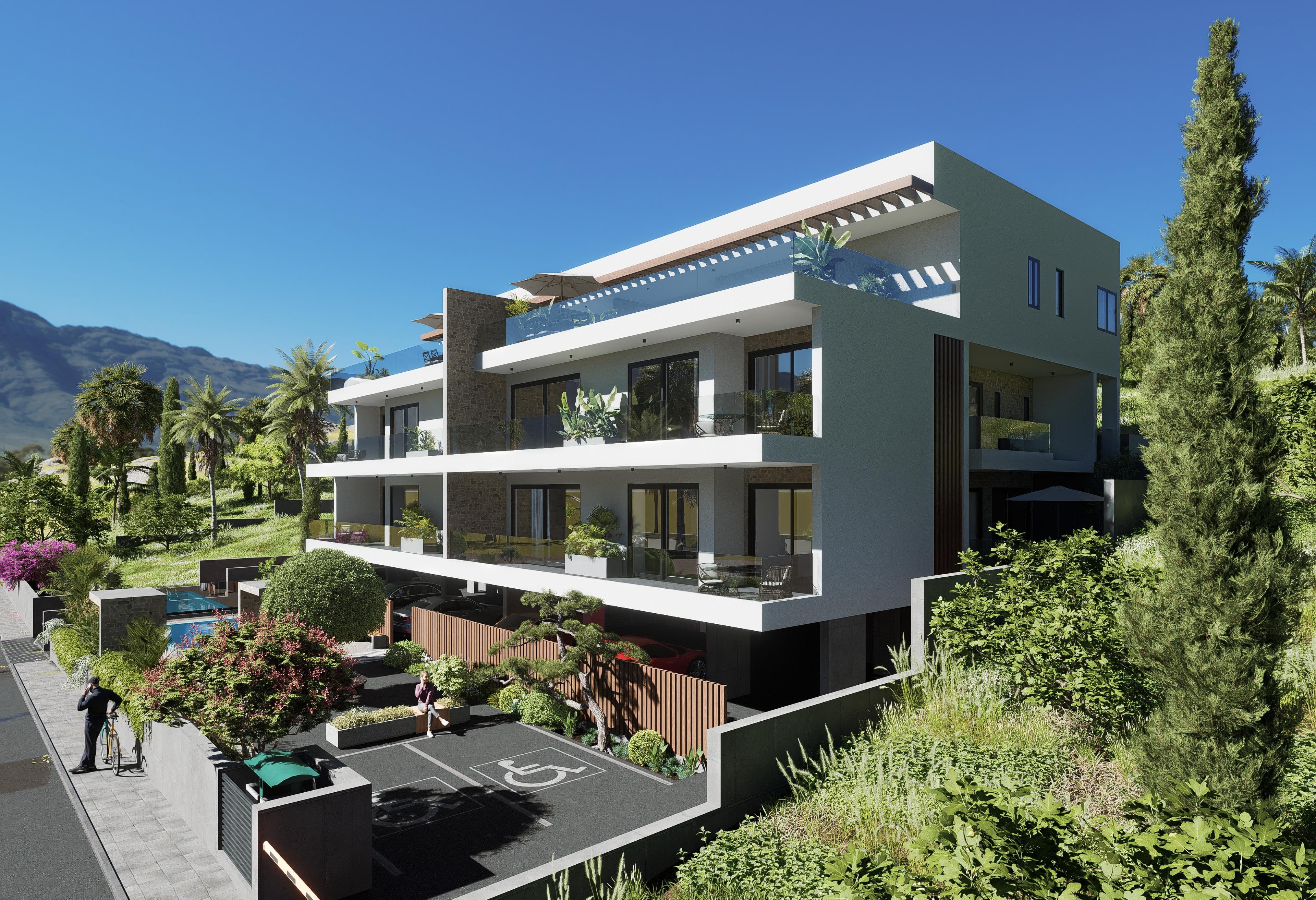 1-bedrooms apartments in Paphos, Cyprus.