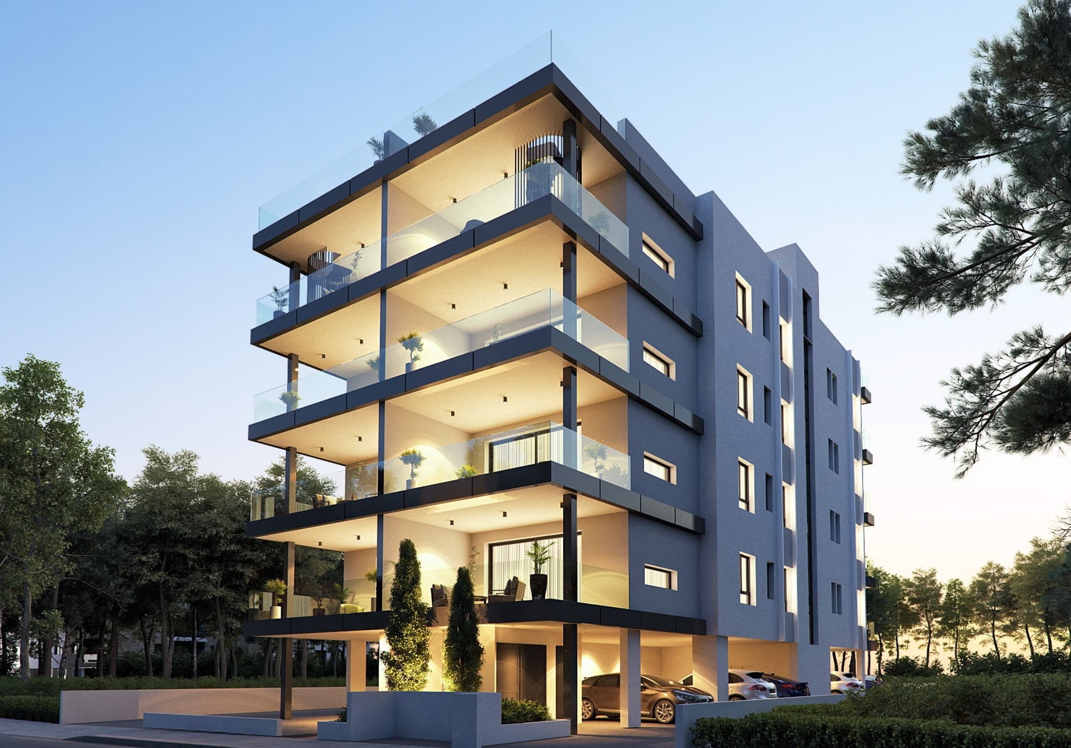 1-bedrooms apartments in Larnaca, Cyprus.