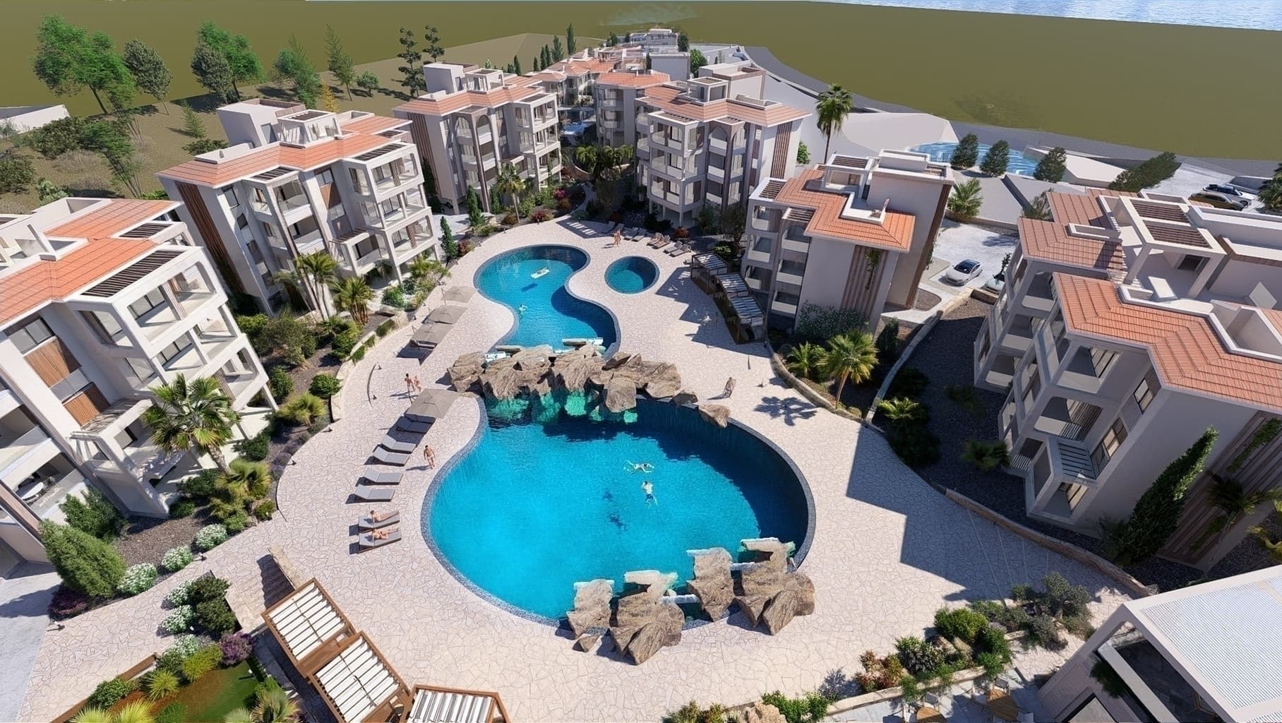 2-bedrooms apartments in Paphos, Cyprus.