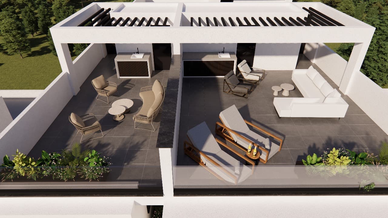 2-bedrooms apartments in Larnaca, Cyprus.