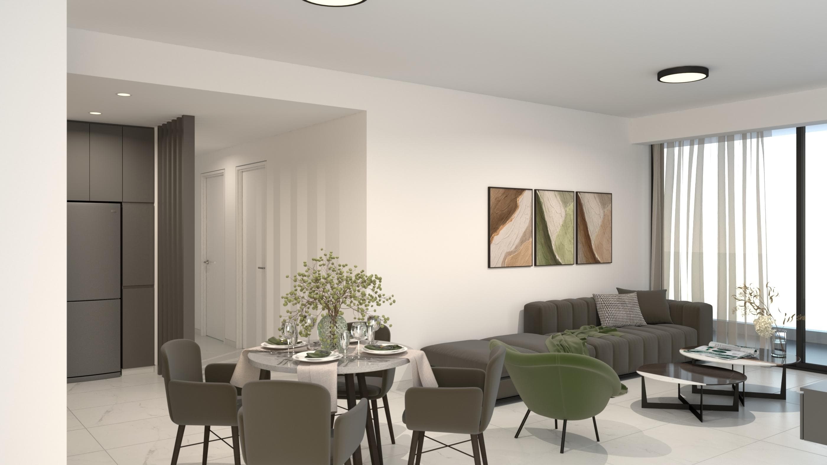 2-bedrooms apartments in Paphos, Cyprus.