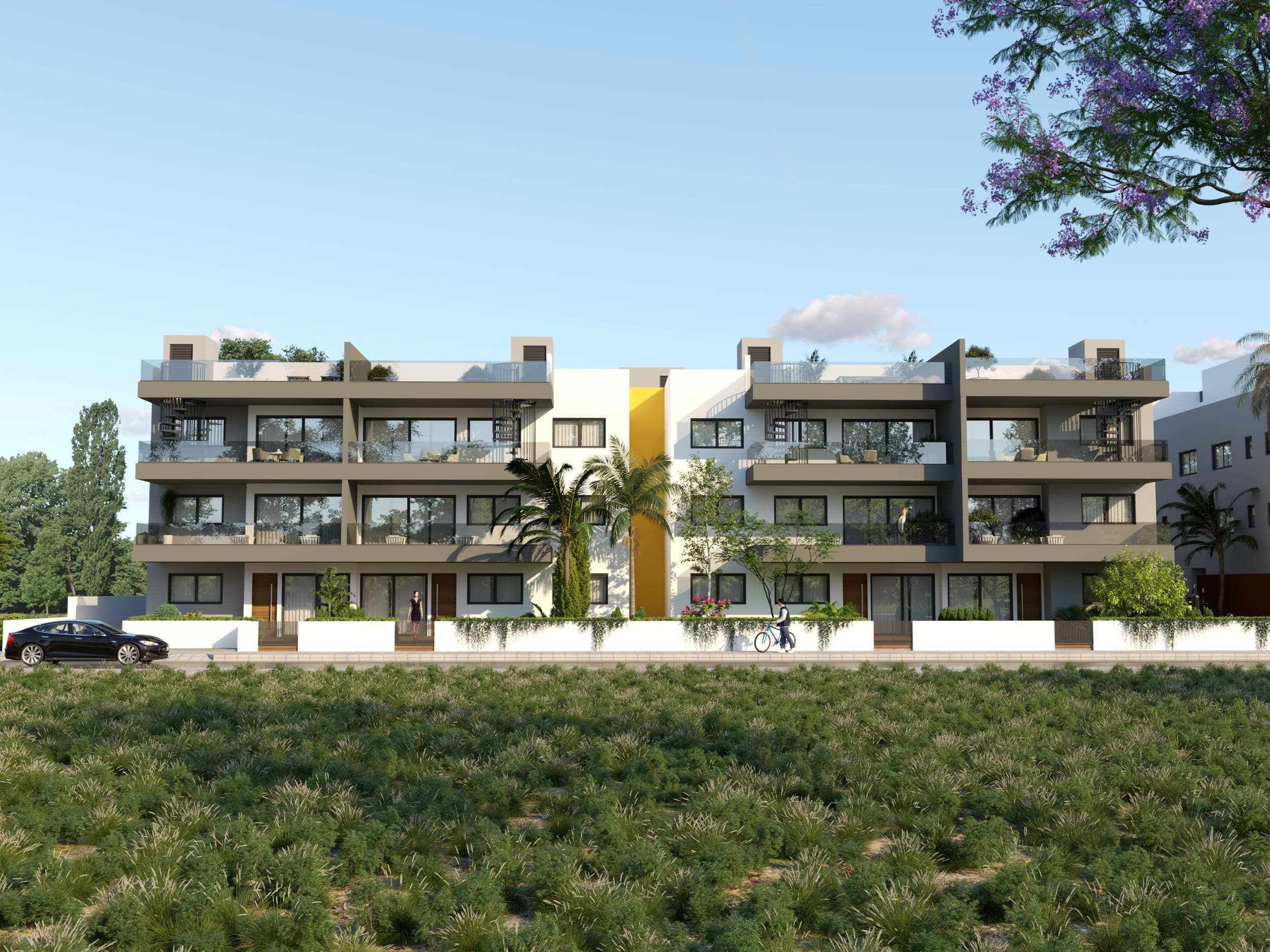 2-bedrooms apartments in Larnaca, Cyprus.
