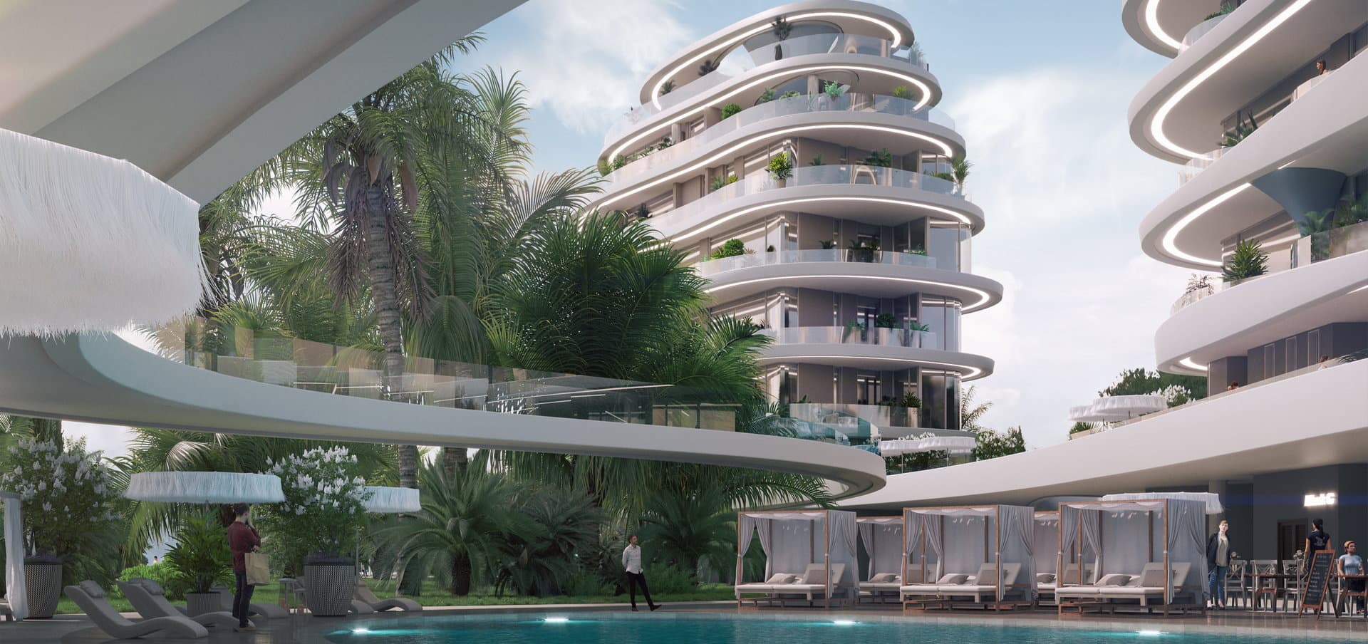 1-bedrooms apartments in Limassol, Cyprus.