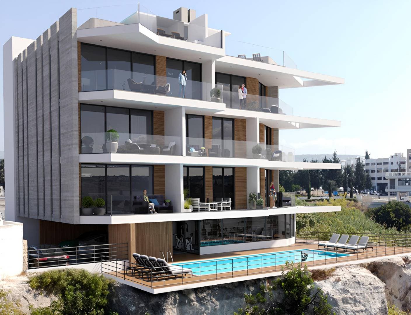 2-bedrooms apartments in Paphos, Cyprus.