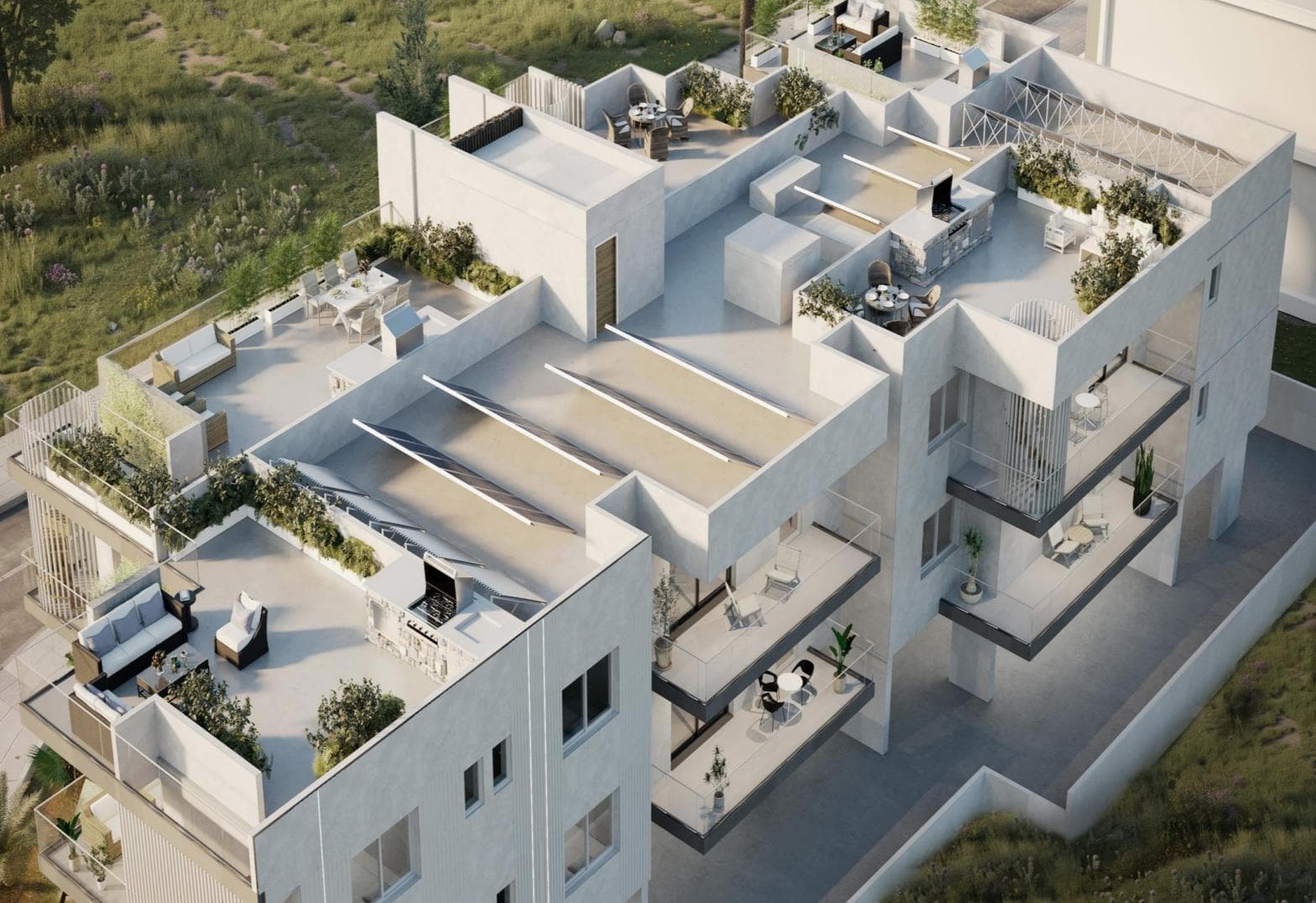 2-bedrooms apartments in Nicosia, Cyprus.