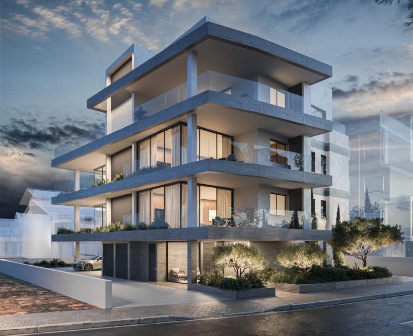 2-bedrooms apartments in Nicosia, Cyprus.