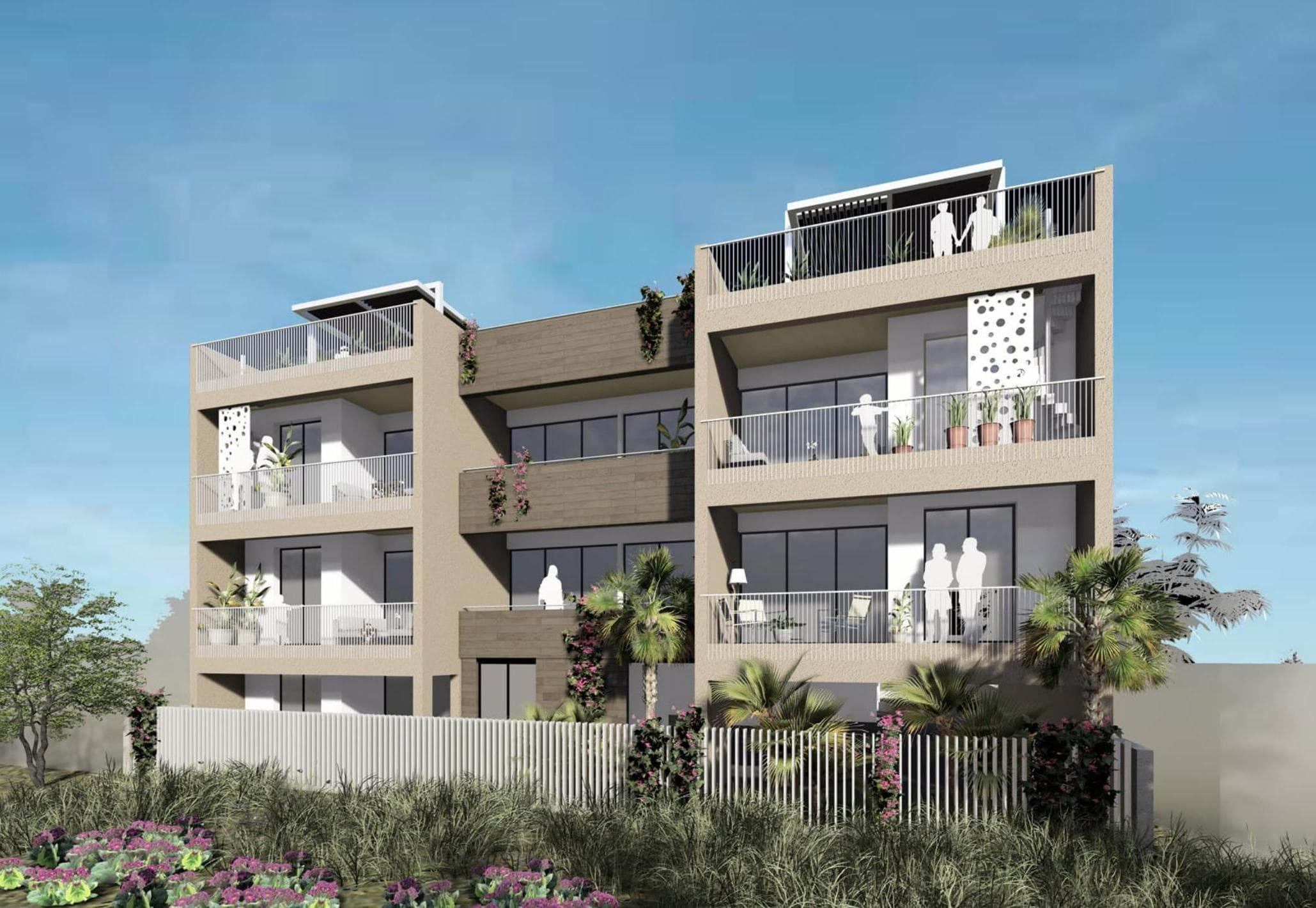 2-bedrooms apartments in Larnaca, Cyprus.