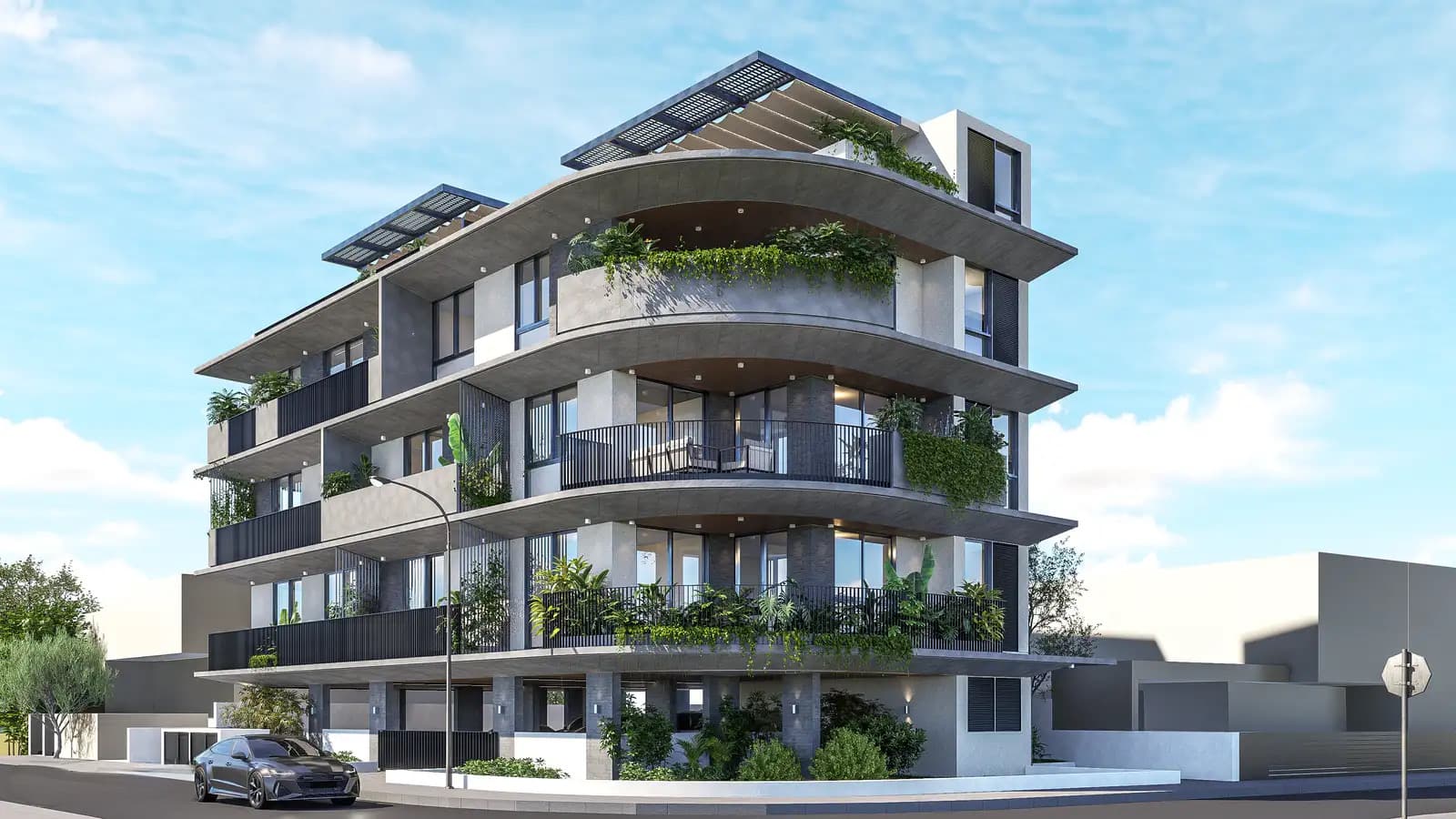 2-bedrooms apartments in Nicosia, Cyprus.