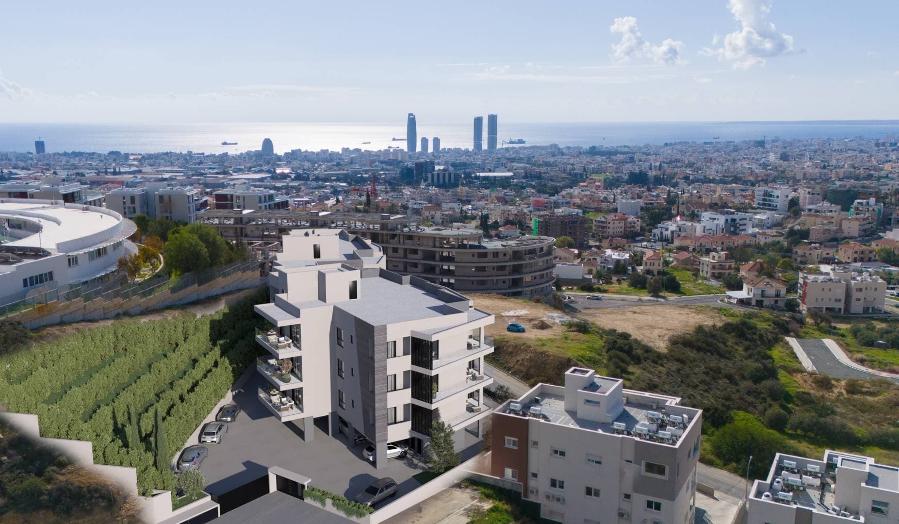 2-bedrooms apartments in Limassol, Cyprus.