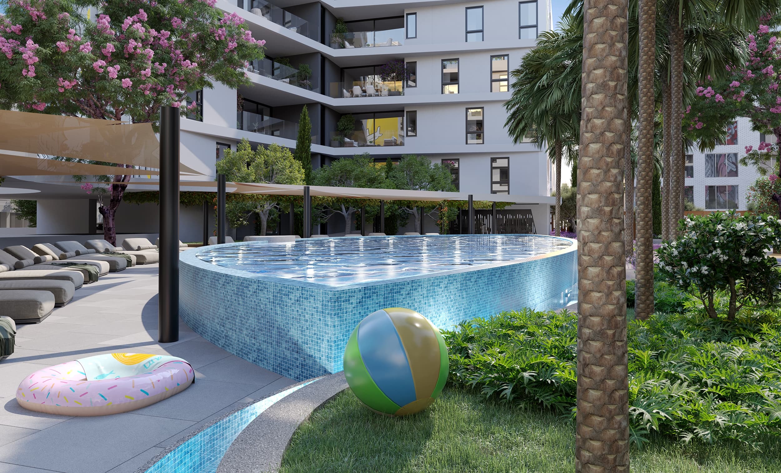 3-bedrooms apartments in Limassol, Cyprus.