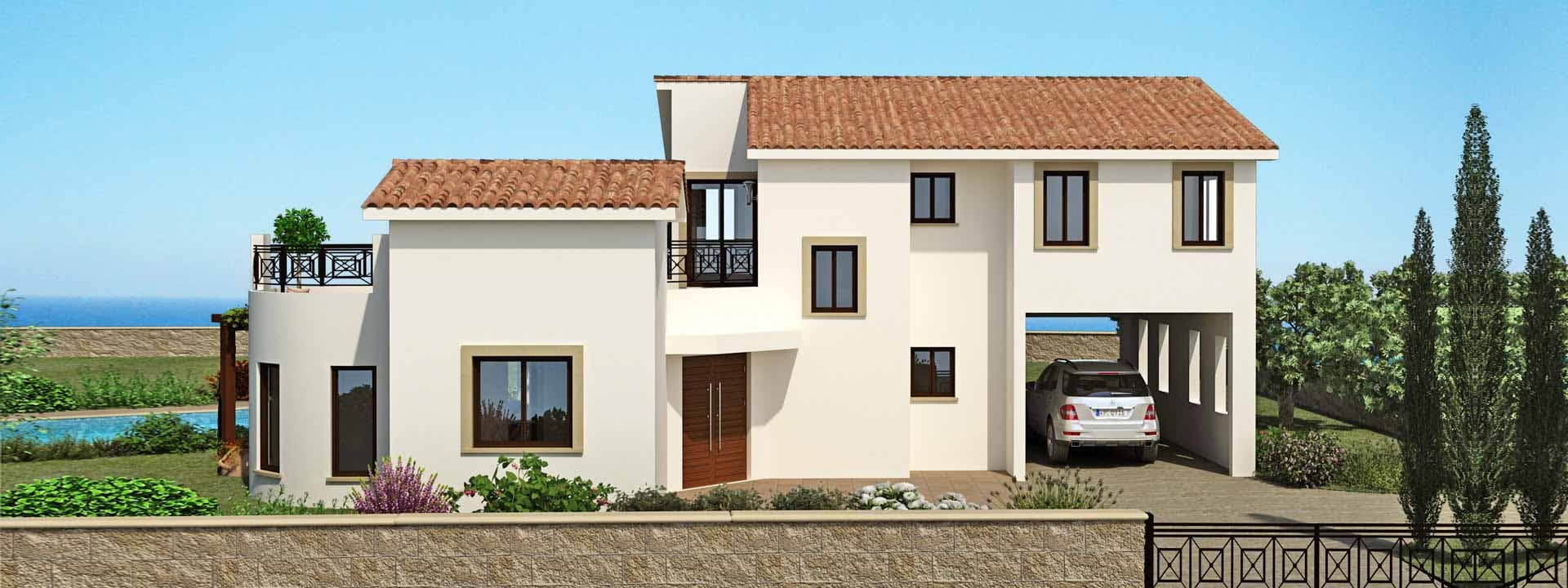 3-bedrooms house in Paphos, Cyprus.