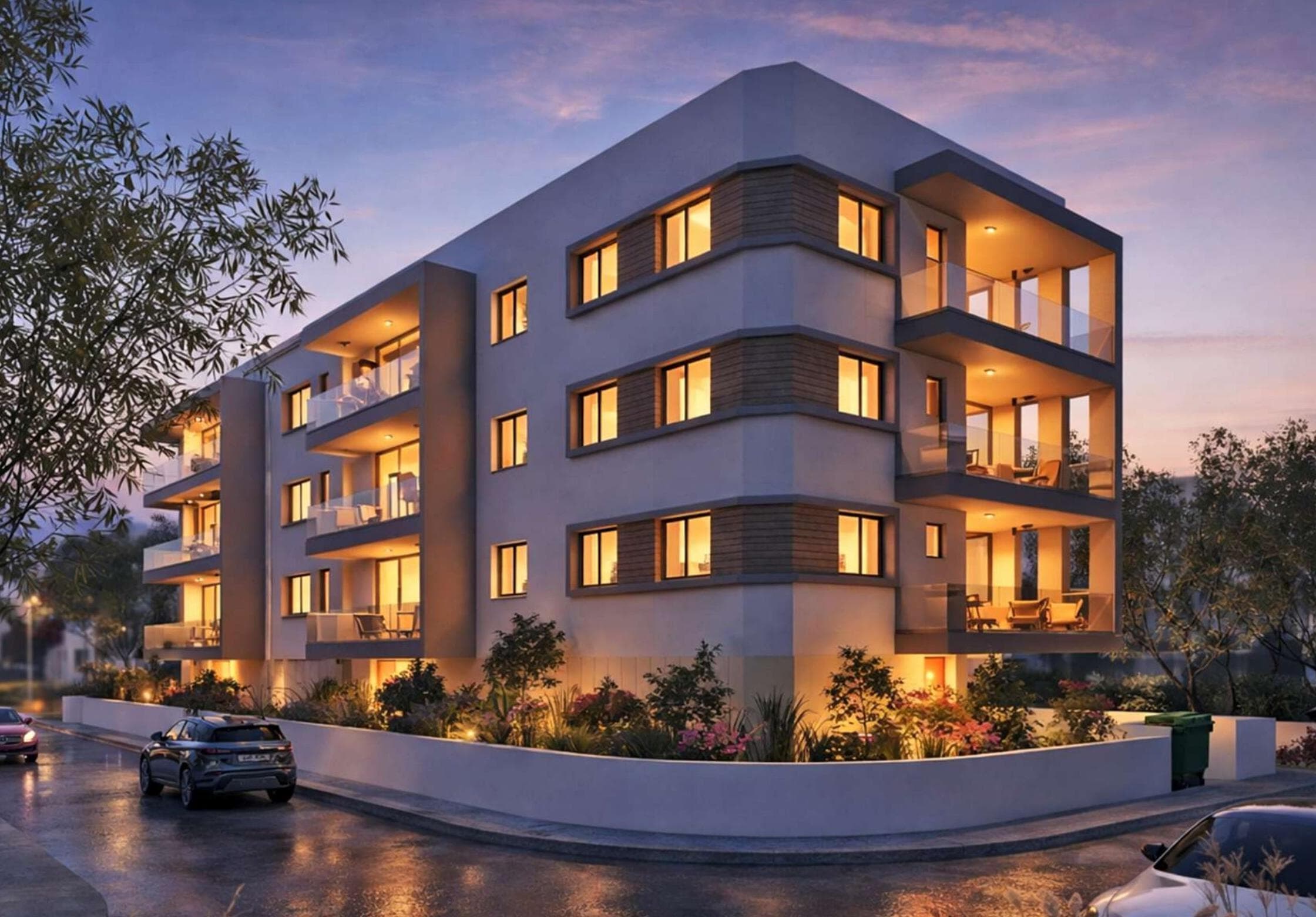 2-bedrooms apartments in Nicosia, Cyprus.