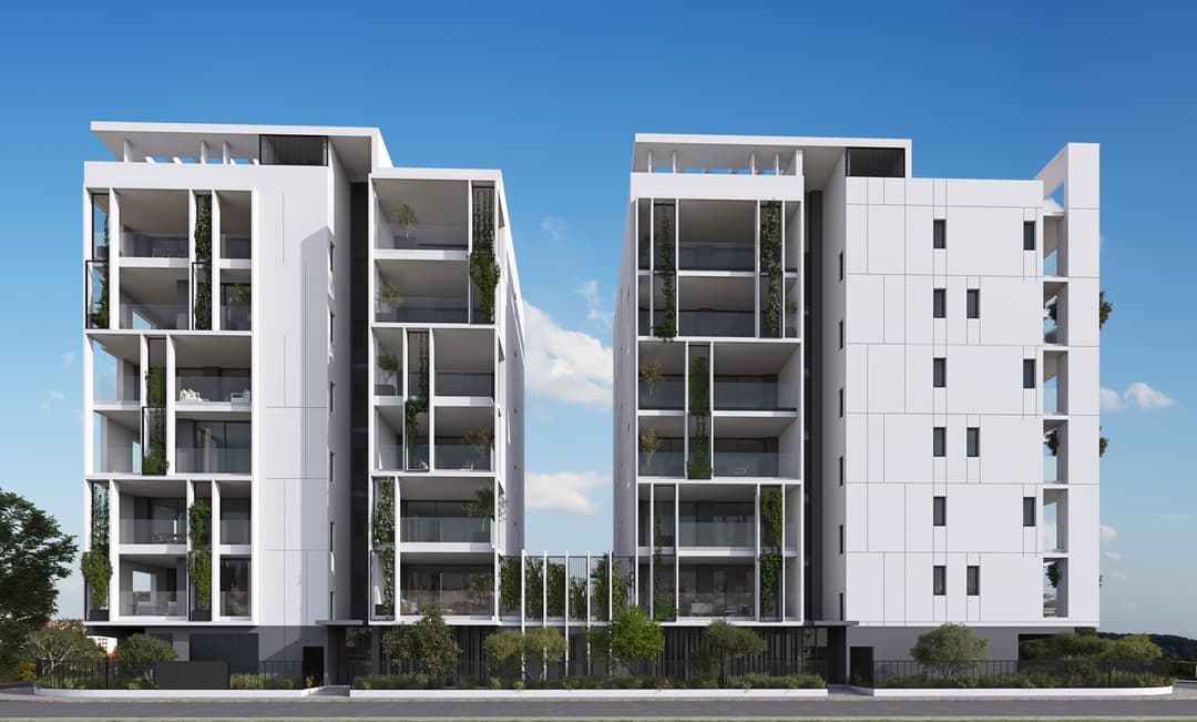 2-bedrooms apartments in Nicosia, Cyprus.