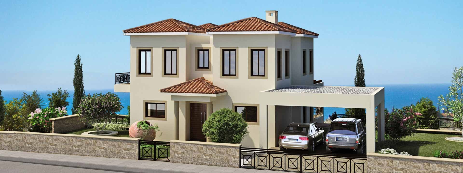 3-bedrooms house in Paphos, Cyprus.