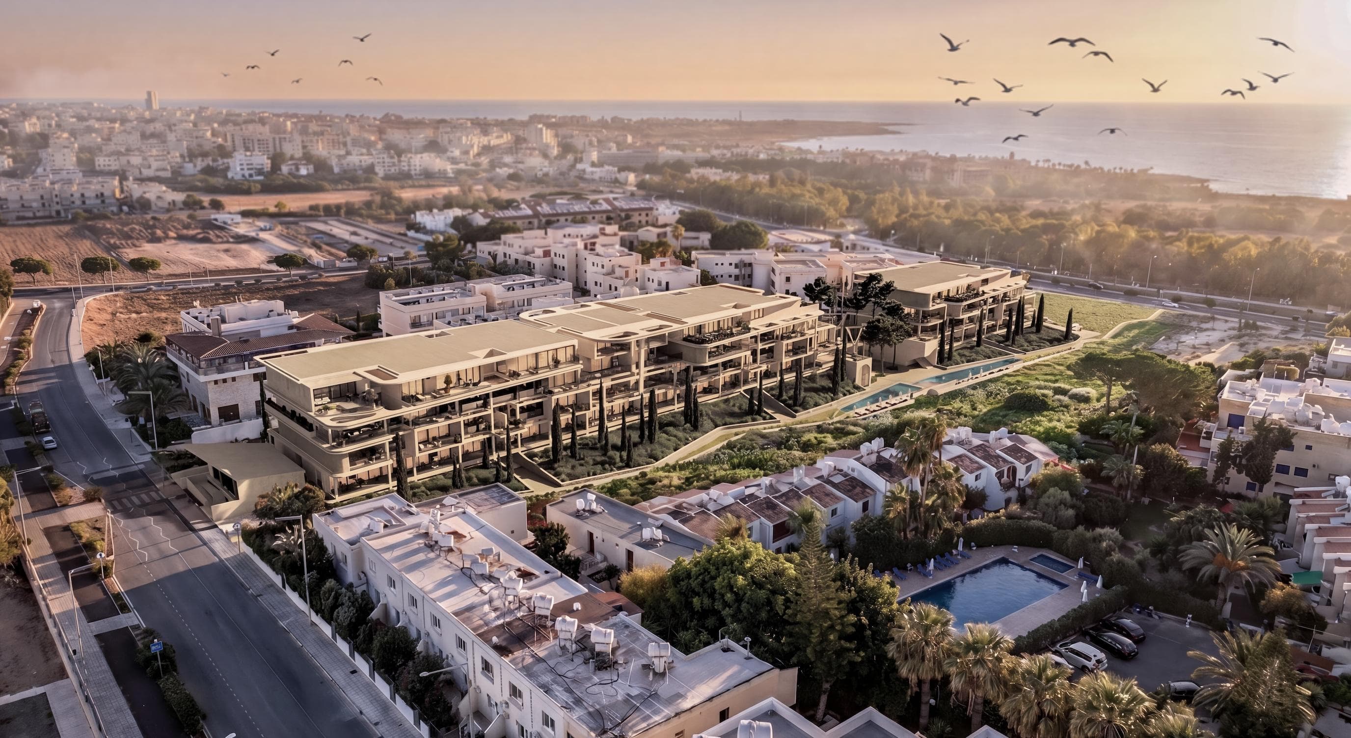 1-bedrooms apartments in Paphos, Cyprus.