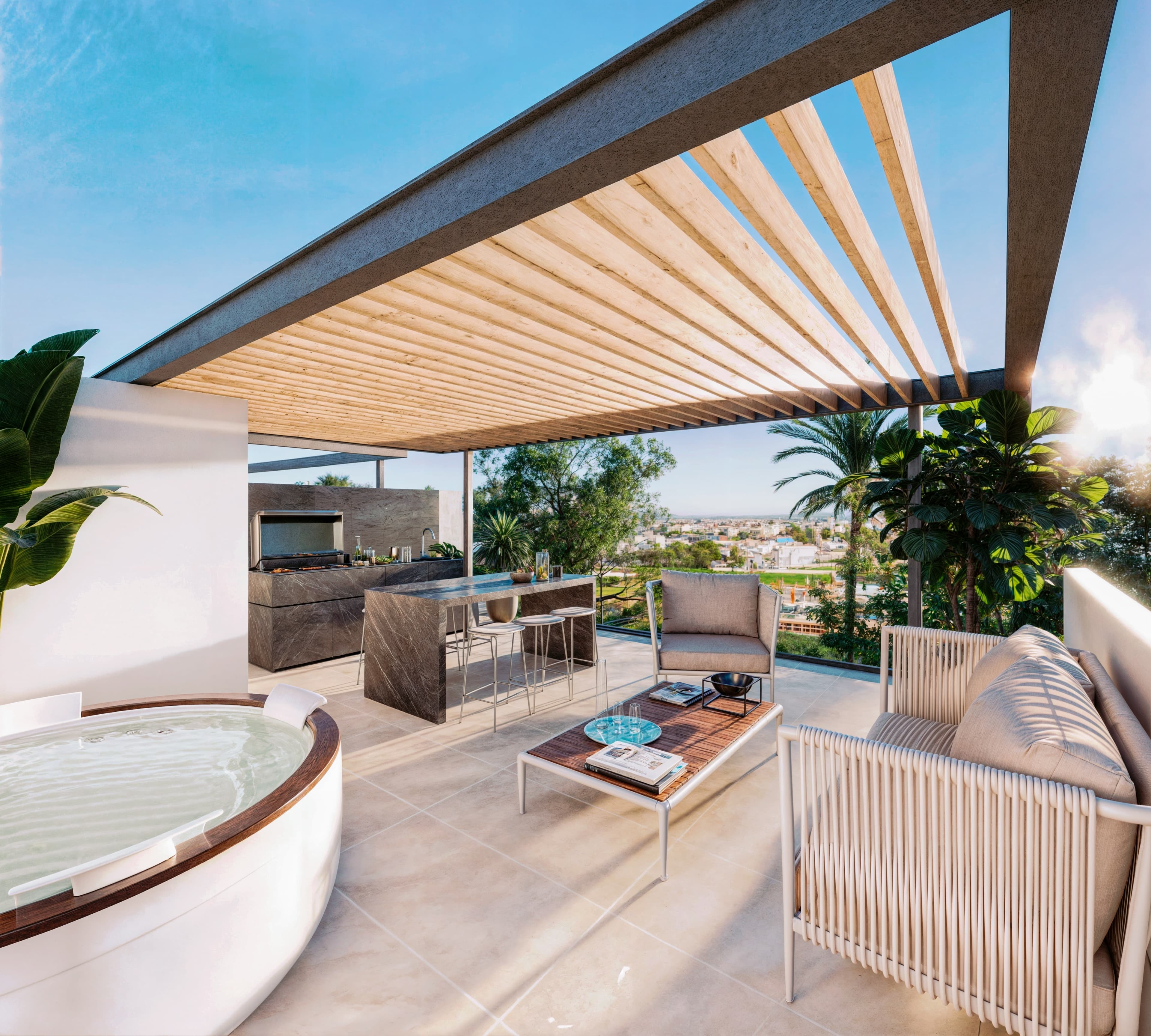 2-bedrooms apartments in Larnaca, Cyprus.