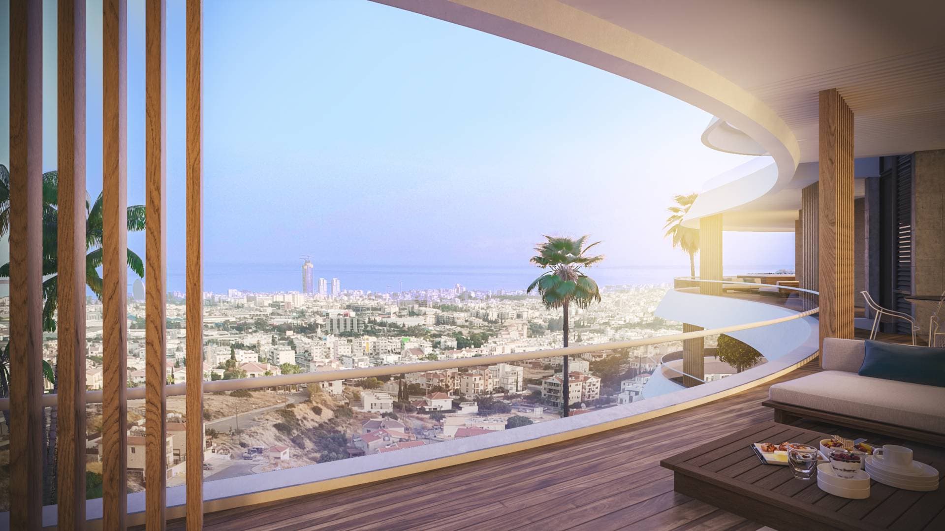 3-bedrooms apartments in Limassol, Cyprus.