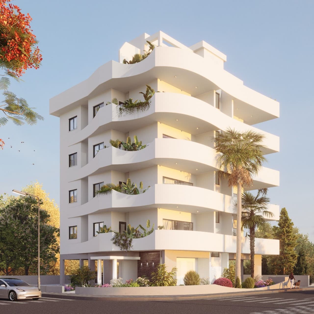 2-bedrooms apartments in Nicosia, Cyprus.