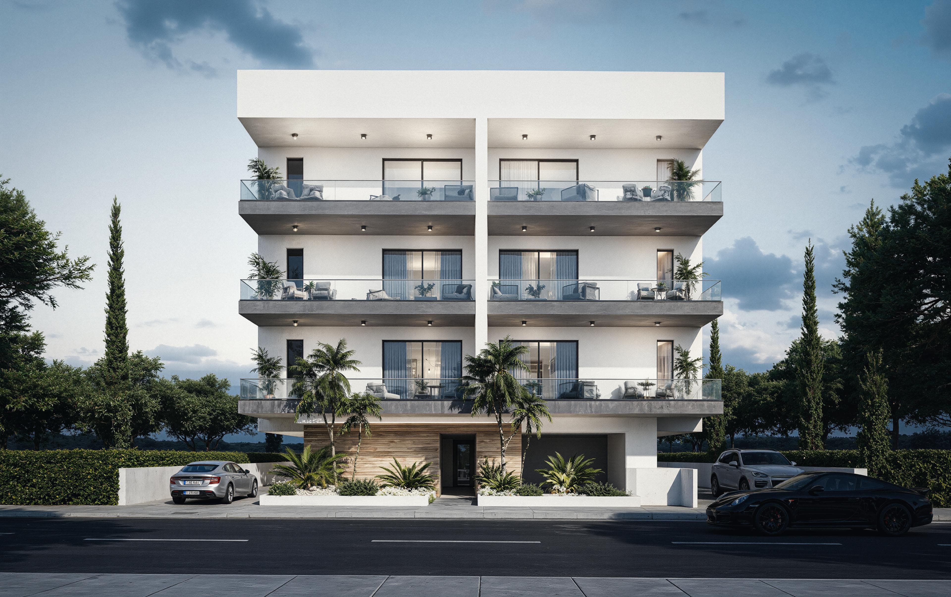 2-bedrooms apartments in Nicosia, Cyprus.