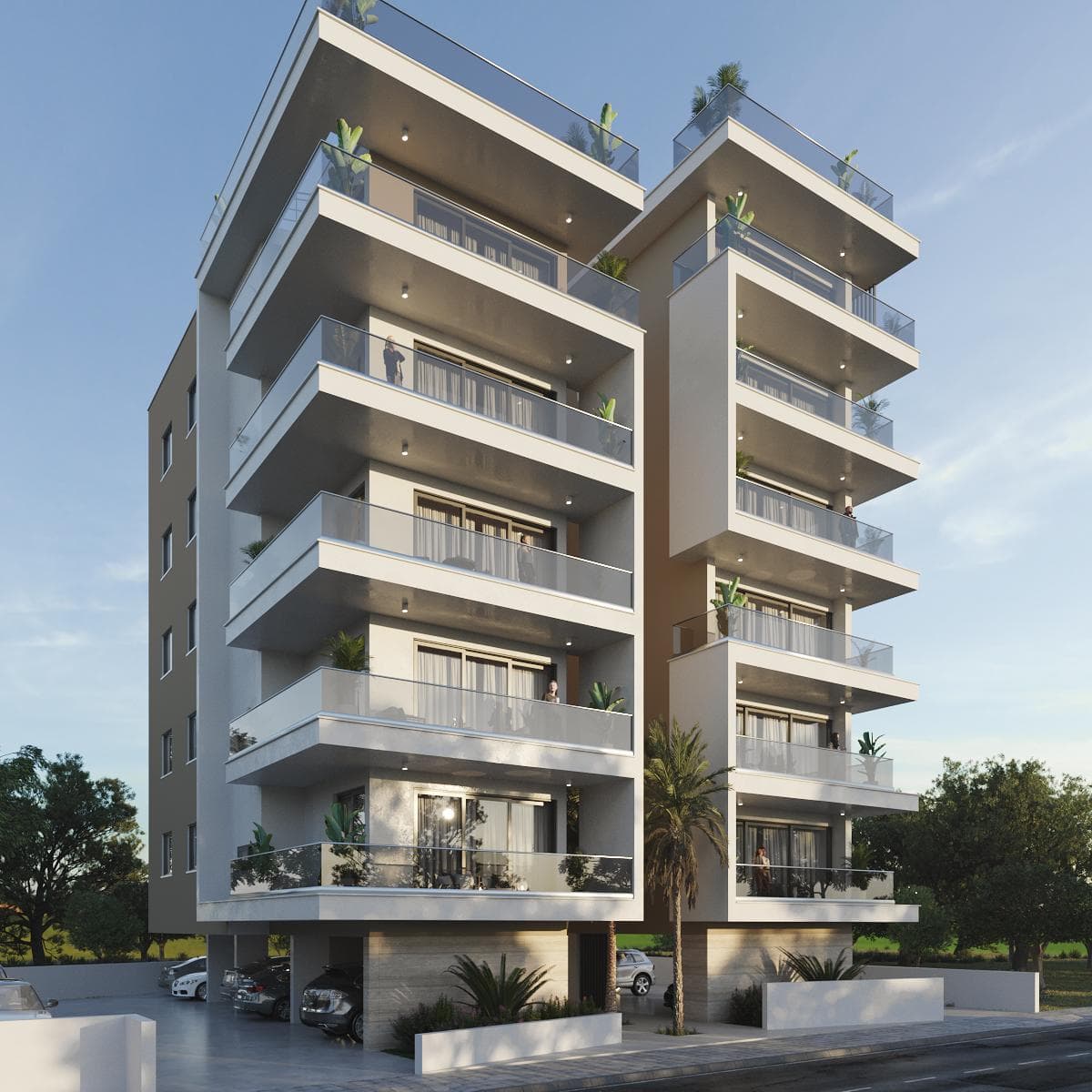 1-bedrooms apartments in Larnaca, Cyprus.