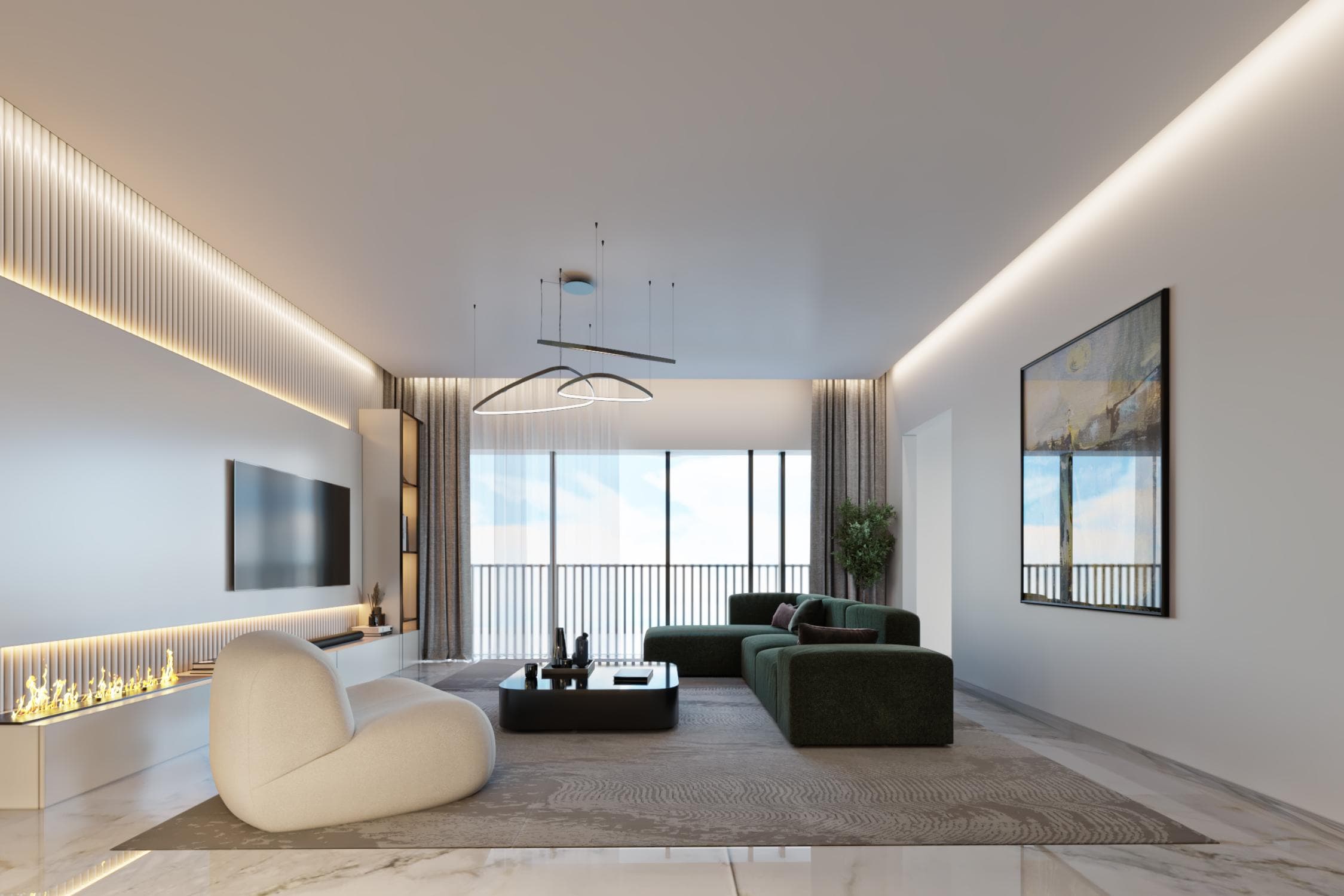 2-bedrooms apartments in Larnaca, Cyprus.
